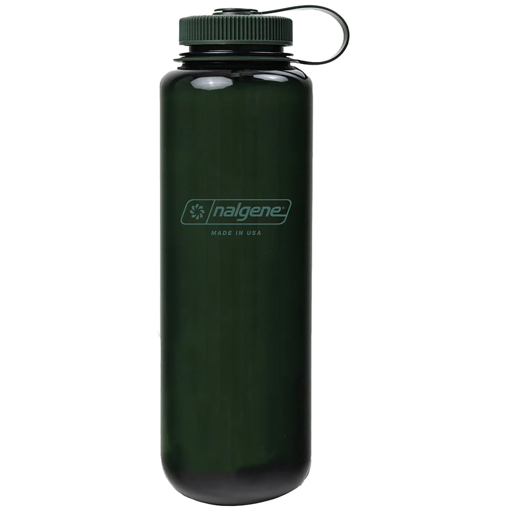Nalgene Sustain Tritan BPA-Free Water Bottle Made with Material Derived from 50% Plastic Waste (using ISCC certified mass balance), 48 OZ, Wide Mouth, Blue M147M