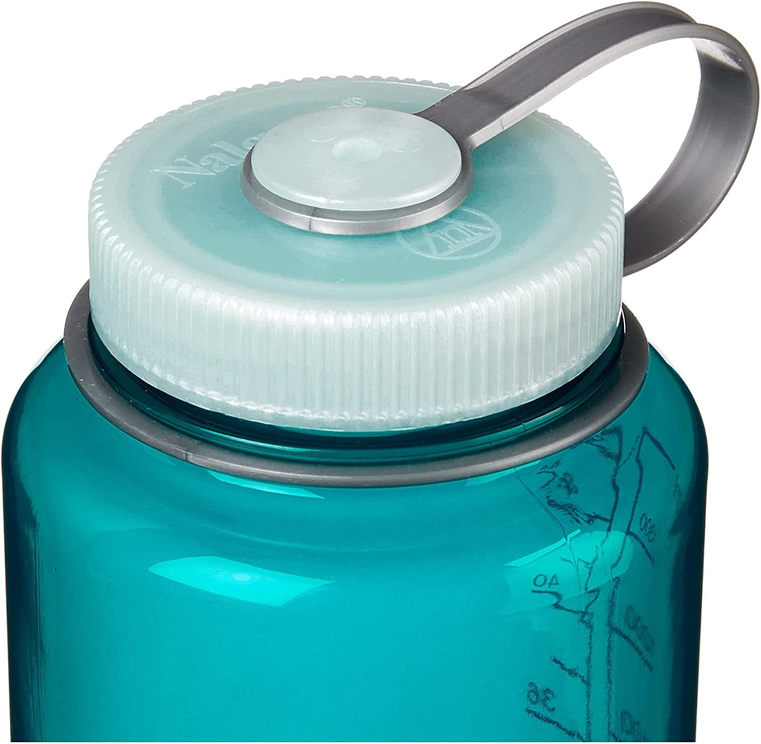 Nalgene Sustain Tritan BPA-Free Water Bottle Made with Material Derived from 50% Plastic Waste (using ISCC certified mass balance), 48 OZ, Wide Mouth, Blue M147M