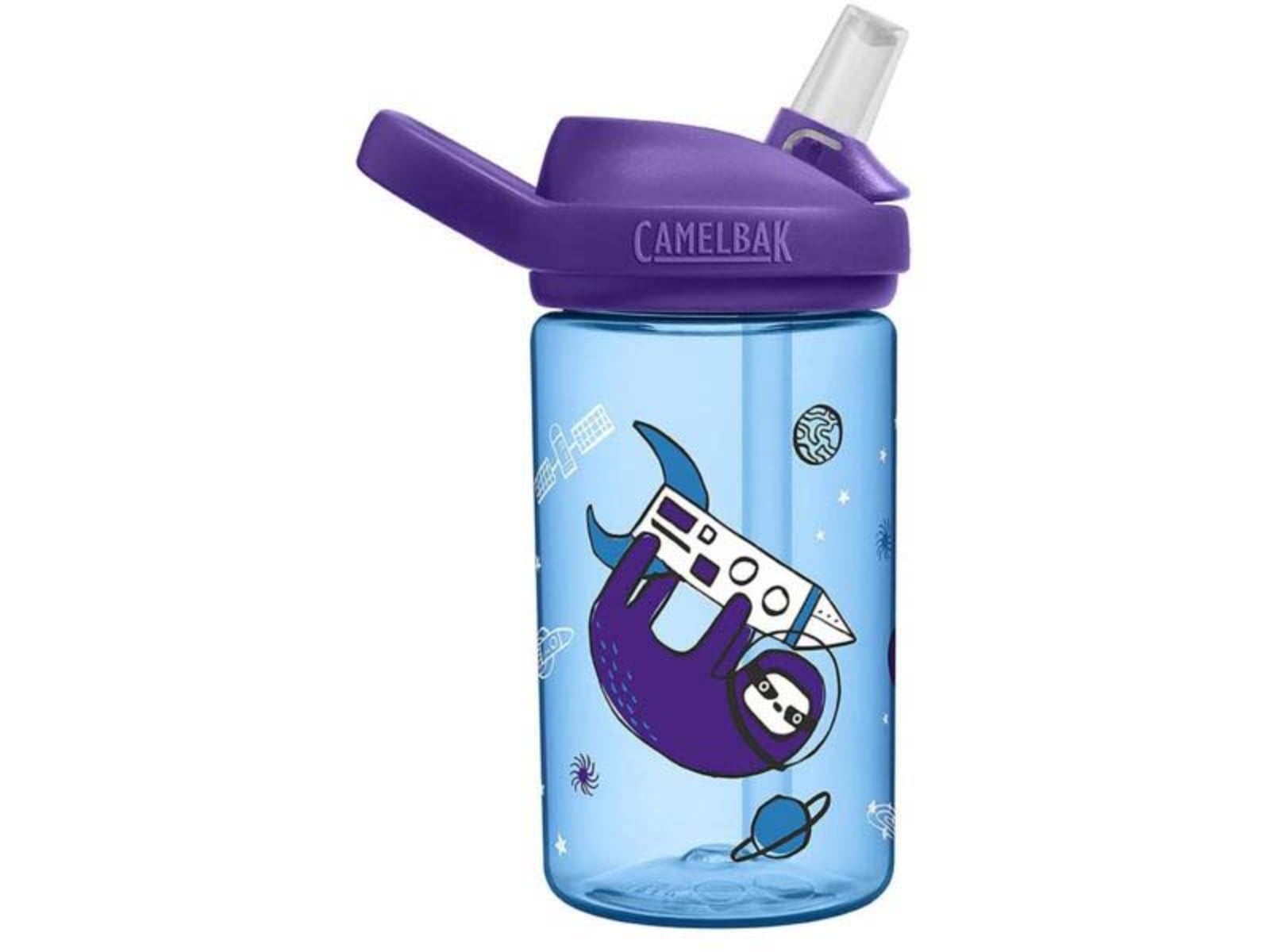 Camelbak Eddy+ Kids 14oz Water Bottle with Flip Straw, Sloths in Space M334C