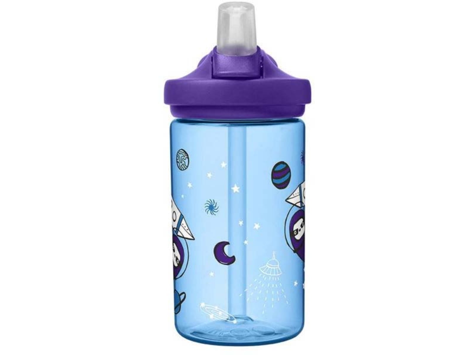 Camelbak Eddy+ Kids 14oz Water Bottle with Flip Straw, Sloths in Space M334C