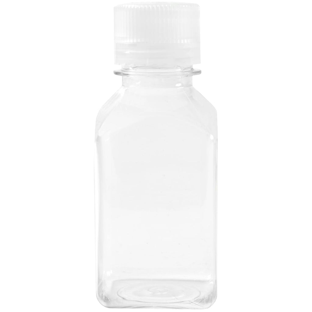 Nalgene Transparent Lexan Polycarbonate Square Storage Bottle - 8 oz. - Clear M184D