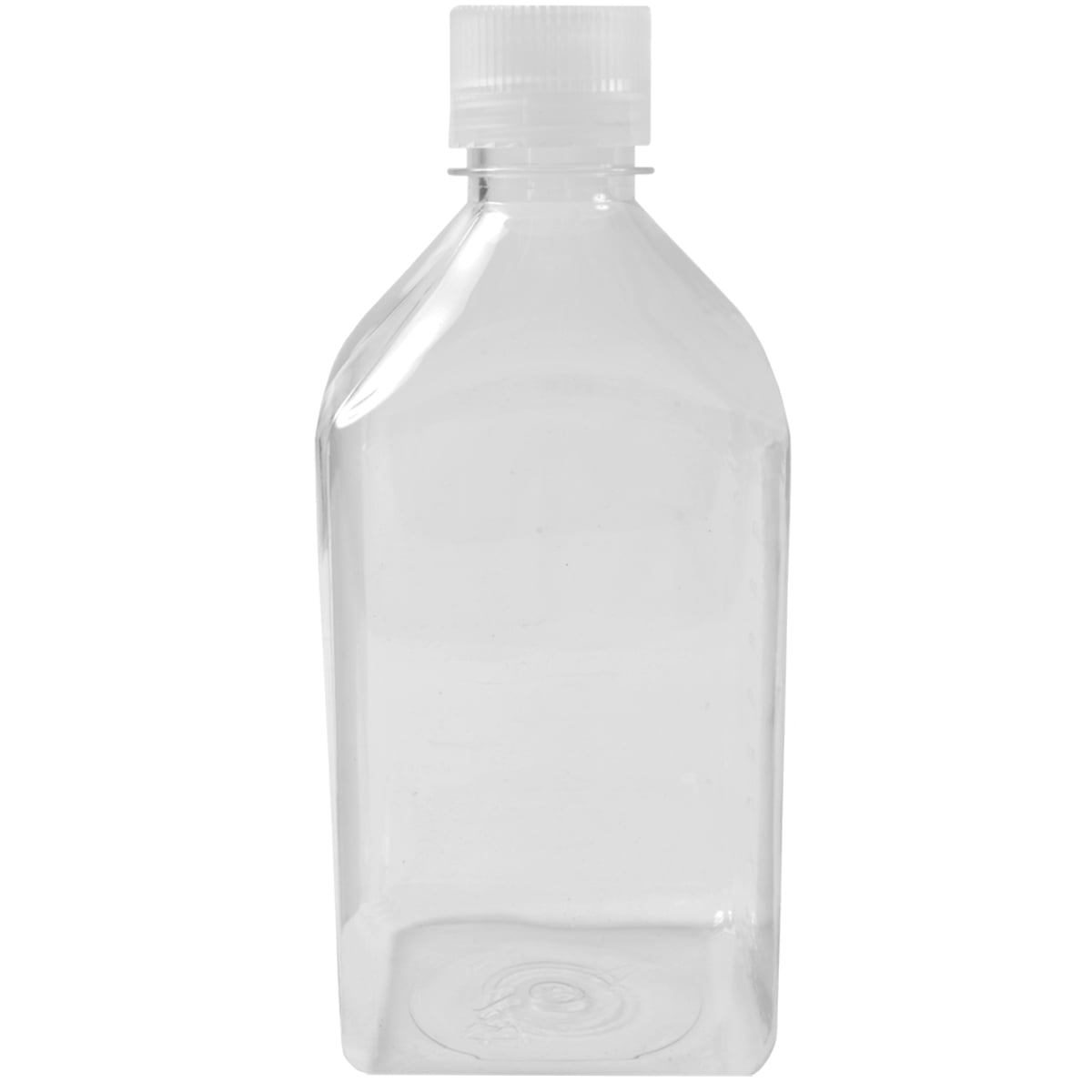 Nalgene Transparent Lexan Polycarbonate Square Storage Bottle - 8 oz. - Clear M184D