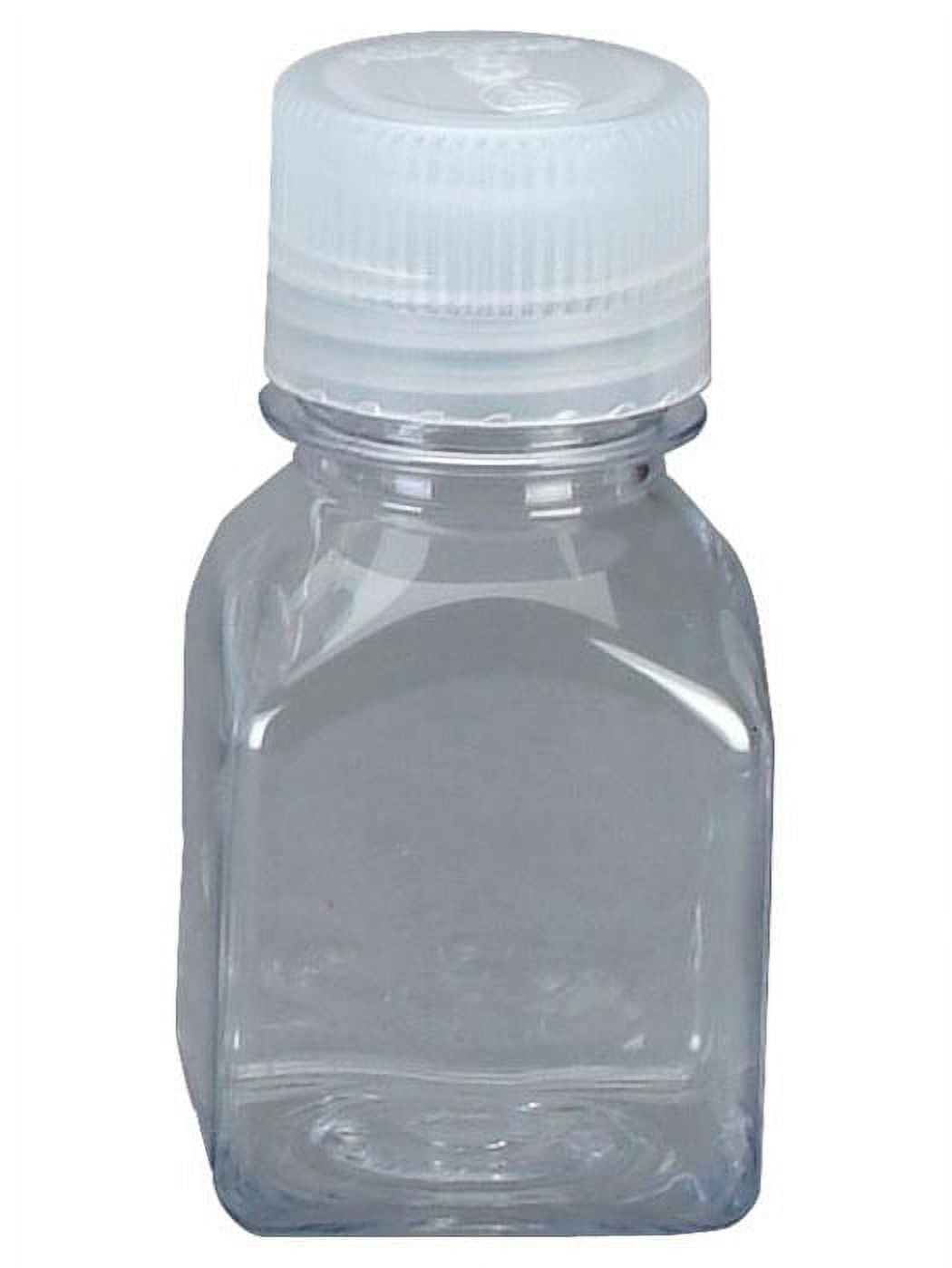 Nalgene Transparent Lexan Polycarbonate Square Storage Bottle - 8 oz. - Clear M184D