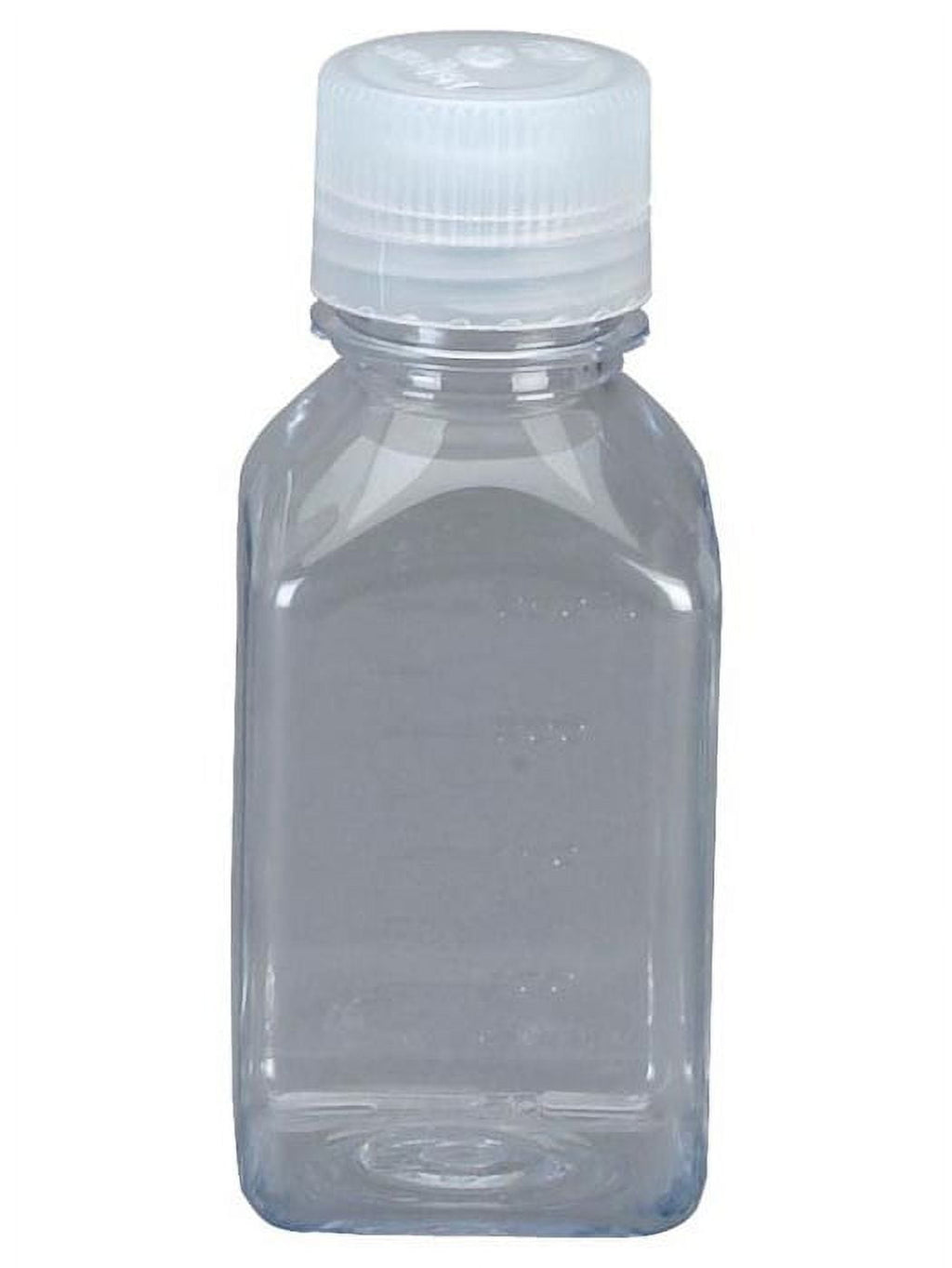 Nalgene Transparent Lexan Polycarbonate Square Storage Bottle - 8 oz. - Clear M184D