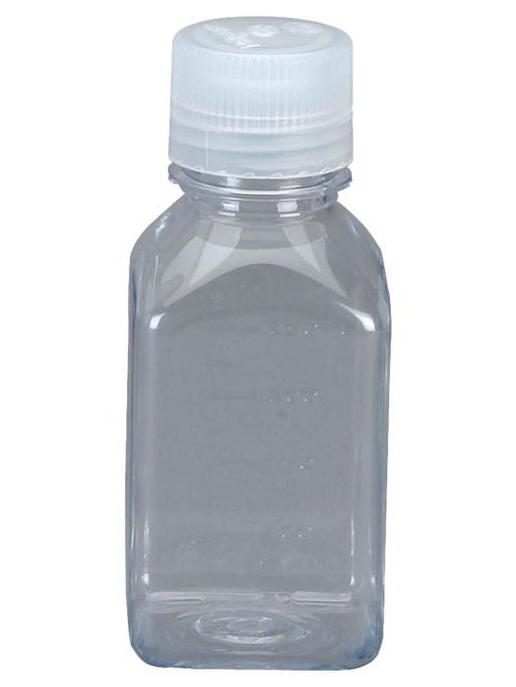 Nalgene Transparent Lexan Polycarbonate Square Storage Bottle - 8 oz. - Clear M184D