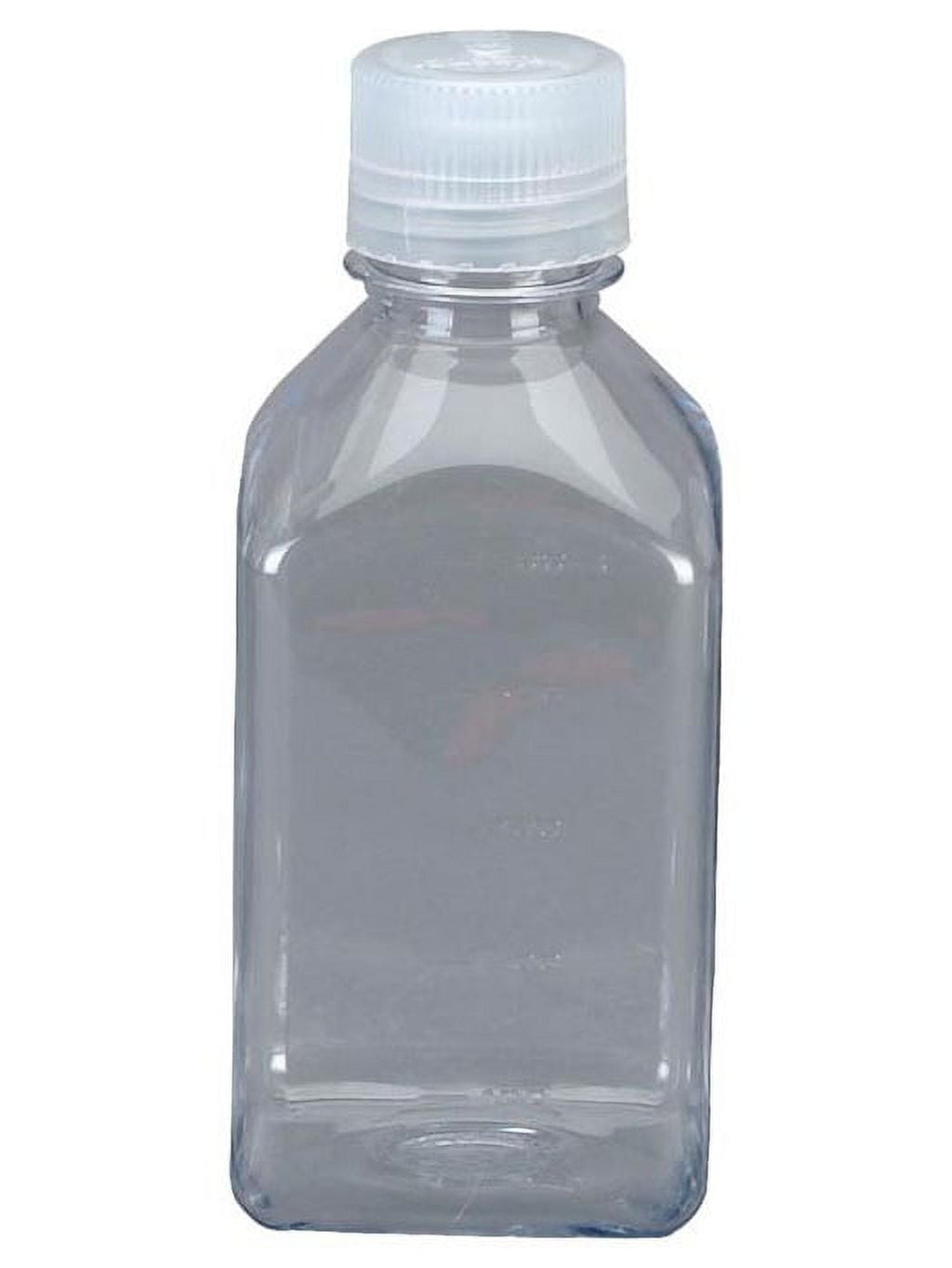 Nalgene Transparent Lexan Polycarbonate Square Storage Bottle - 8 oz. - Clear M184D