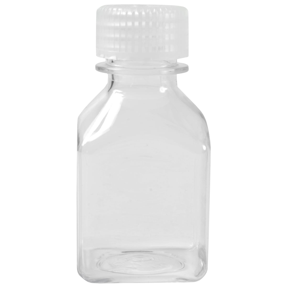Nalgene Transparent Lexan Polycarbonate Square Storage Bottle - 8 oz. - Clear M184D