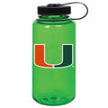 Green Miami Hurricanes 32oz. Nalgene Sustainable Wide Mouth Water Bottle M159S