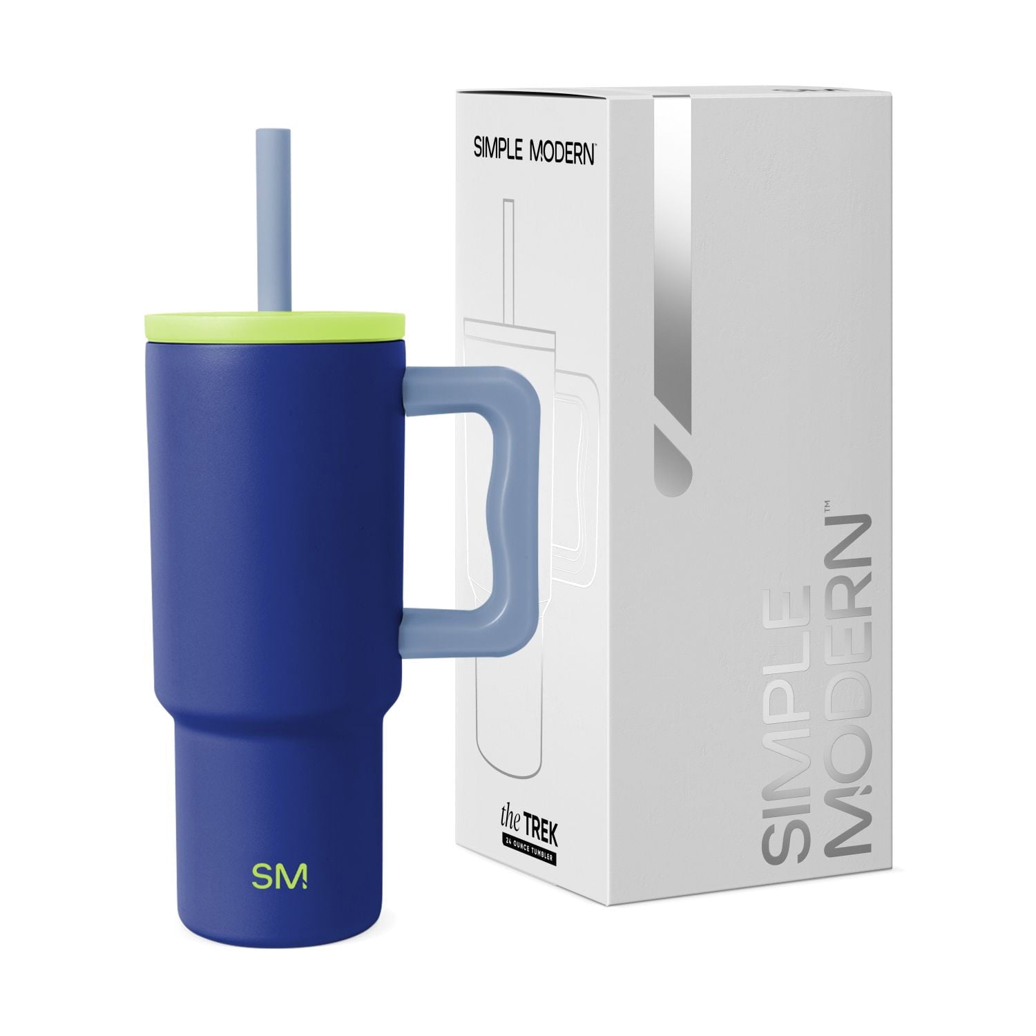 Simple Modern 24oz Trek Tumbler with handle and Silicone Straw Lid | Asteroid M411J