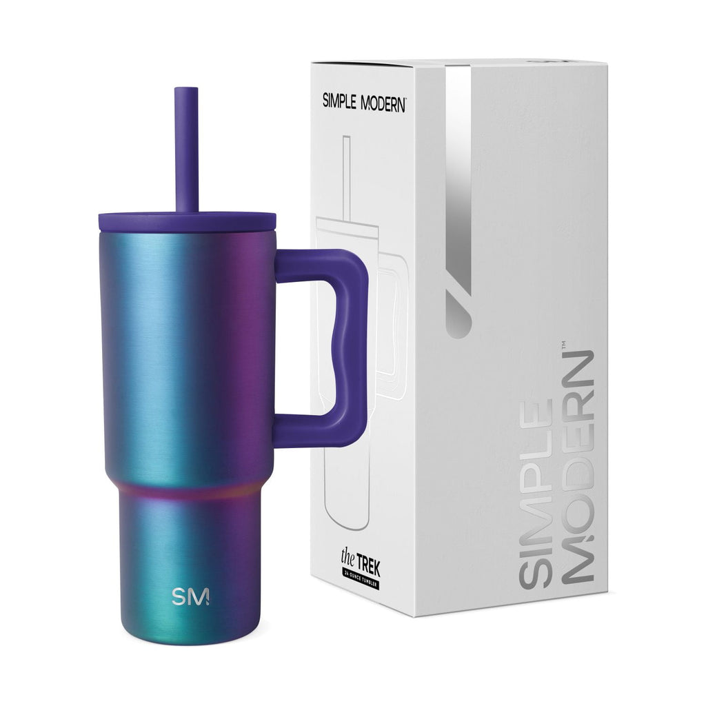 Simple Modern 24oz Trek Tumbler with handle and Silicone Straw Lid | Asteroid M411J