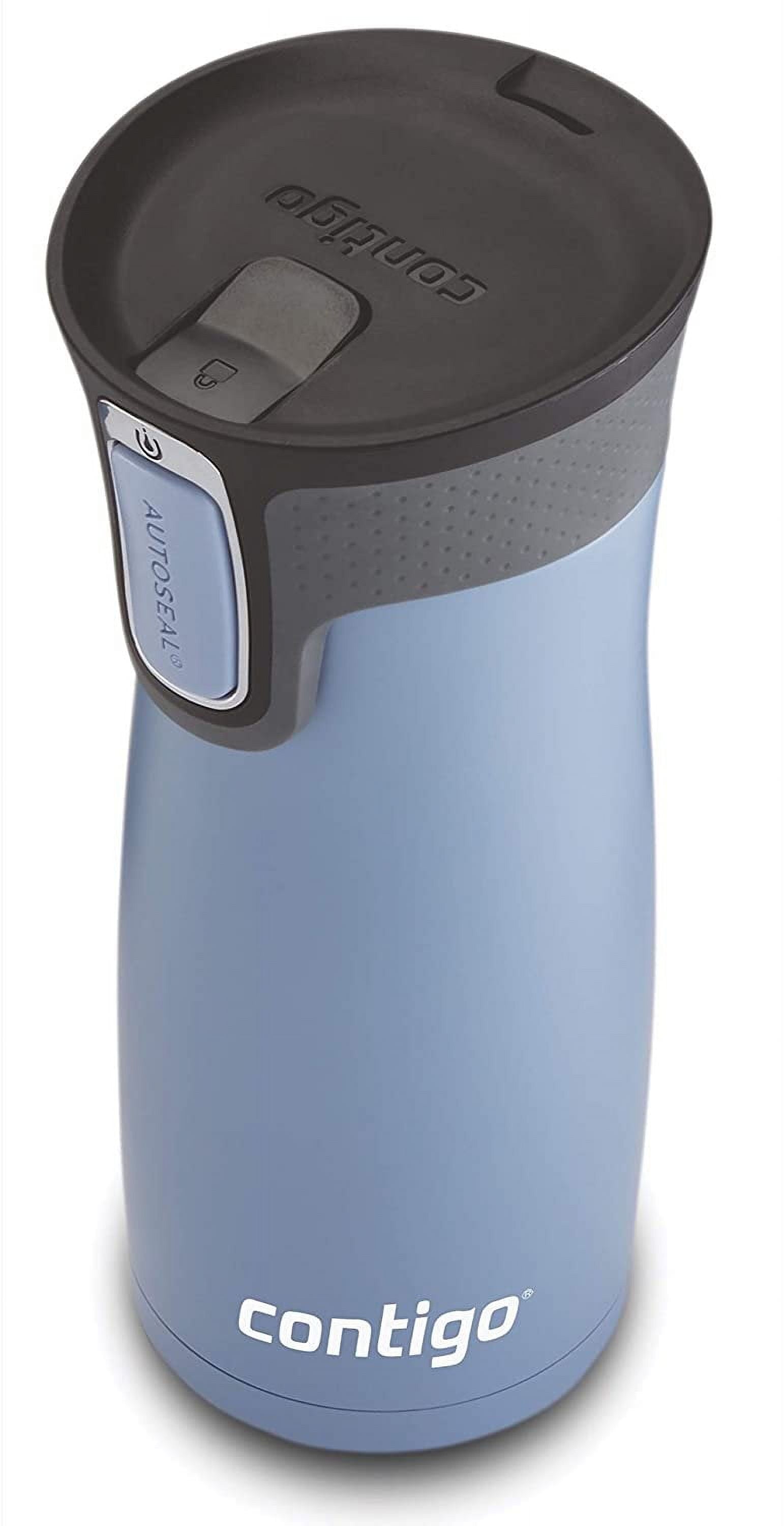 Contigo AUTOSEAL West Loop 2.0 Travel Mug, 16 oz., Stainless Steel with Black Button M98Z