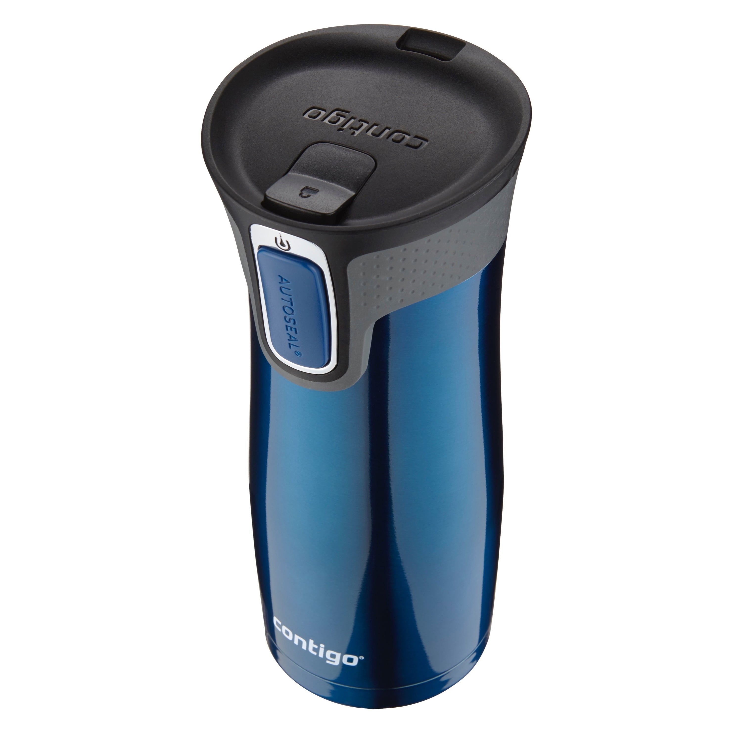 Contigo AUTOSEAL West Loop 2.0 Travel Mug, 16 oz., Stainless Steel with Black Button M98Z