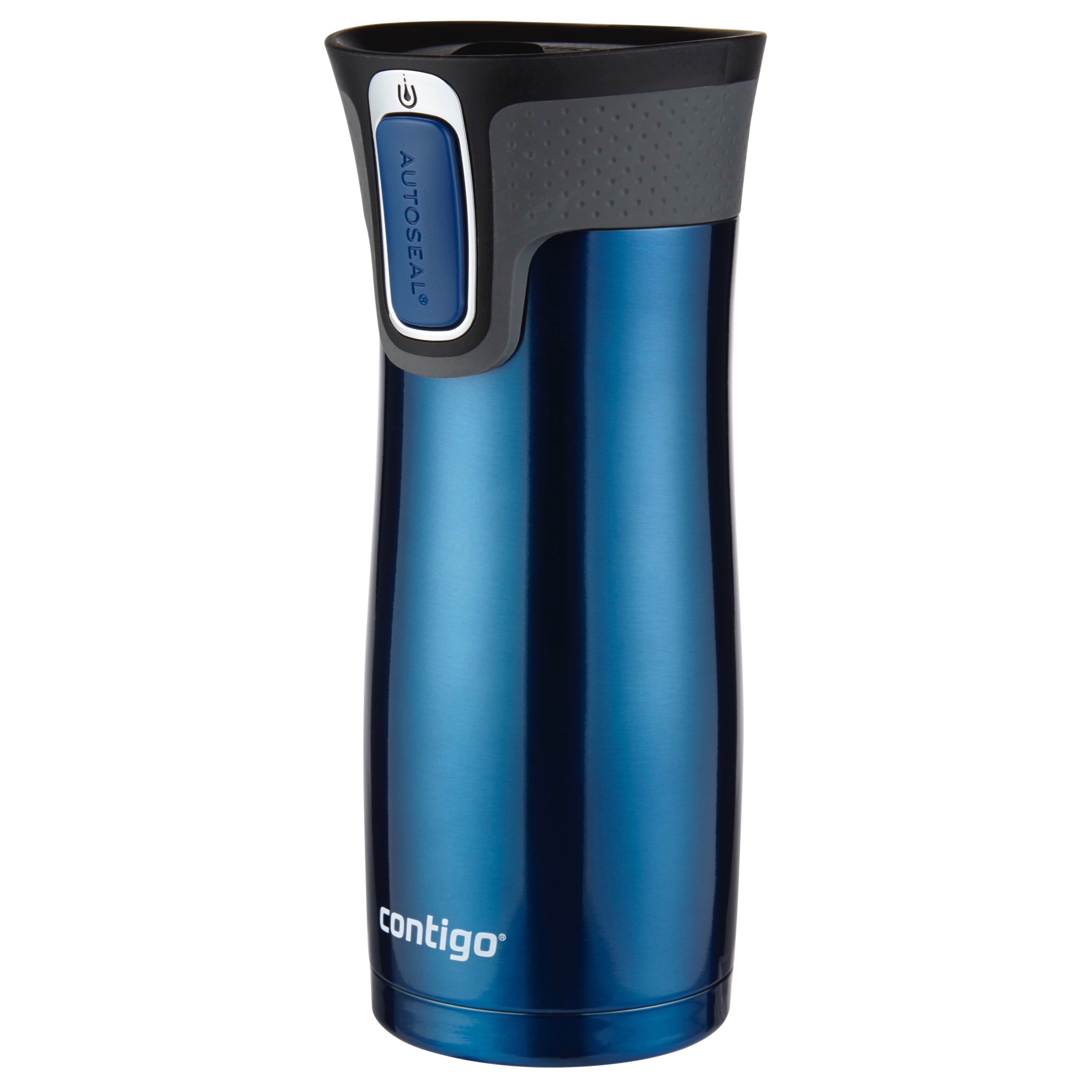 Contigo AUTOSEAL West Loop 2.0 Travel Mug, 16 oz., Stainless Steel with Black Button M98Z