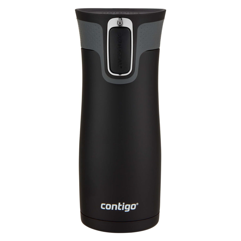 Contigo AUTOSEAL West Loop 2.0 Travel Mug, 16 oz., Stainless Steel with Black Button M98Z