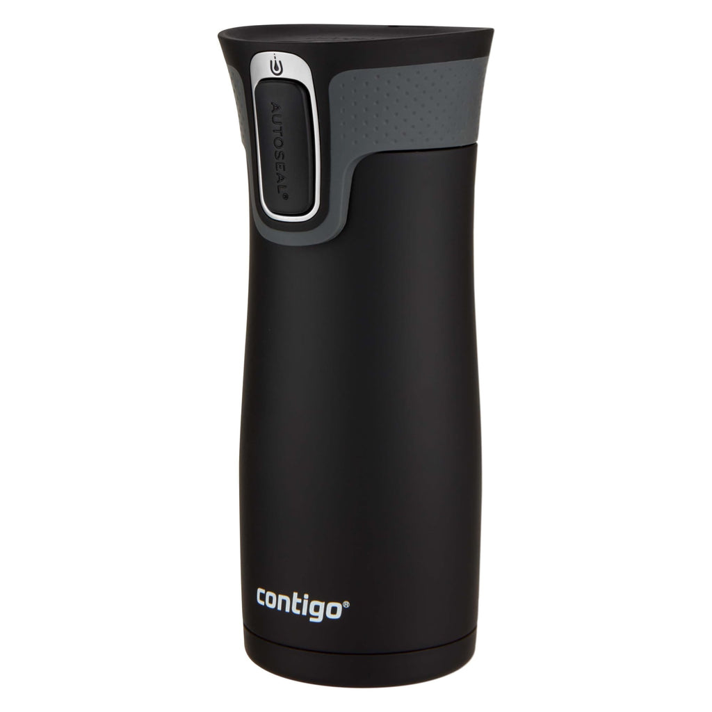Contigo AUTOSEAL West Loop 2.0 Travel Mug, 16 oz., Stainless Steel with Black Button M98Z
