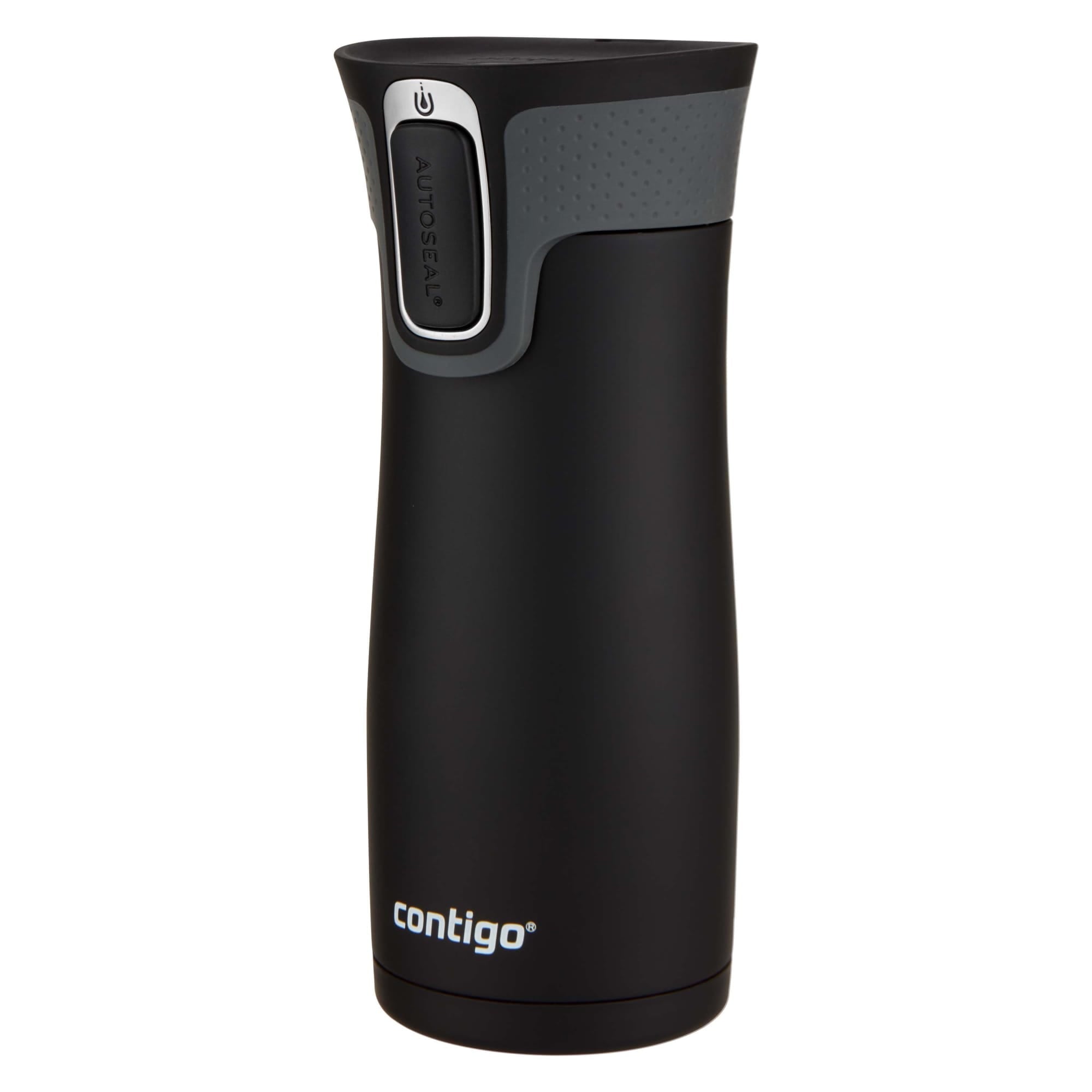 Contigo AUTOSEAL West Loop 2.0 Travel Mug, 16 oz., Stainless Steel with Black Button M98Z