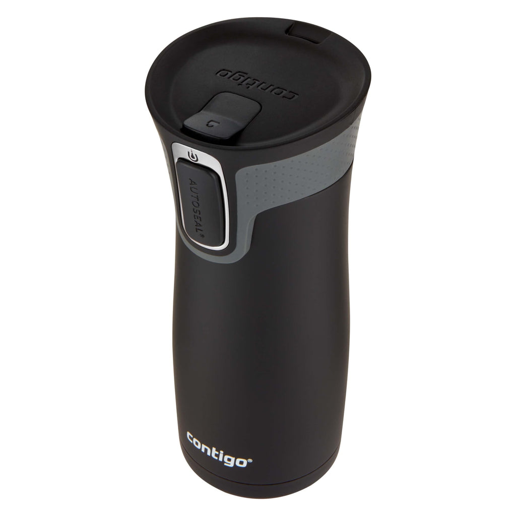 Contigo AUTOSEAL West Loop 2.0 Travel Mug, 16 oz., Stainless Steel with Black Button M98Z