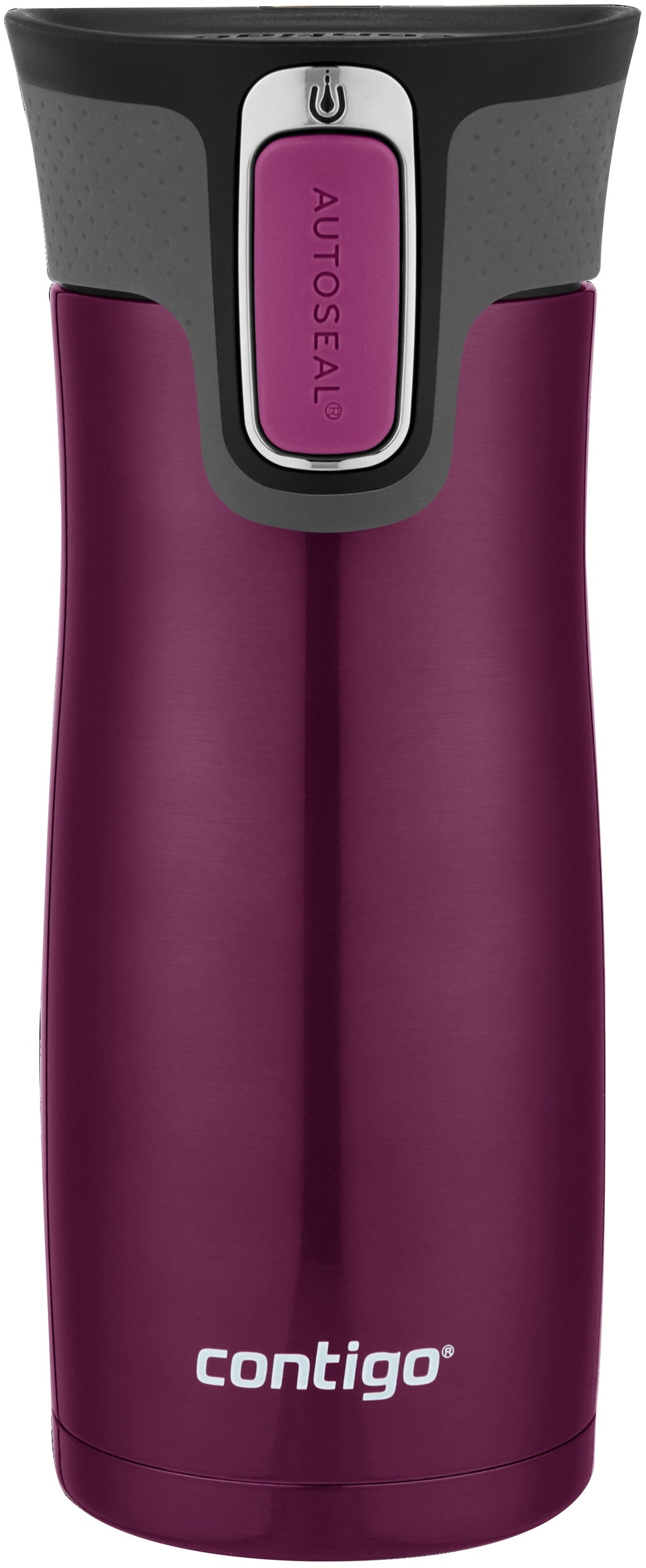 Contigo AUTOSEAL West Loop 2.0 Travel Mug, 16 oz., Stainless Steel with Black Button M98Z