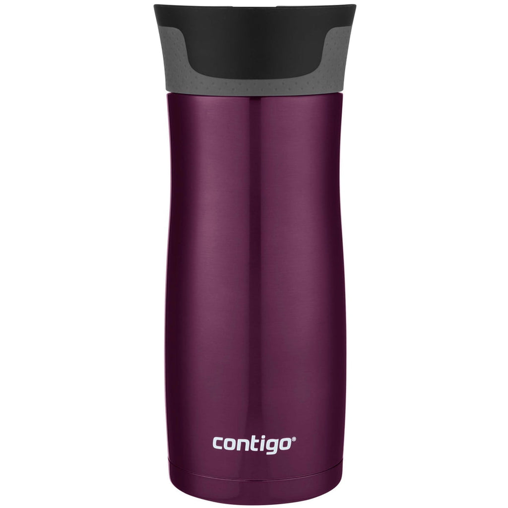Contigo AUTOSEAL West Loop 2.0 Travel Mug, 16 oz., Stainless Steel with Black Button M98Z