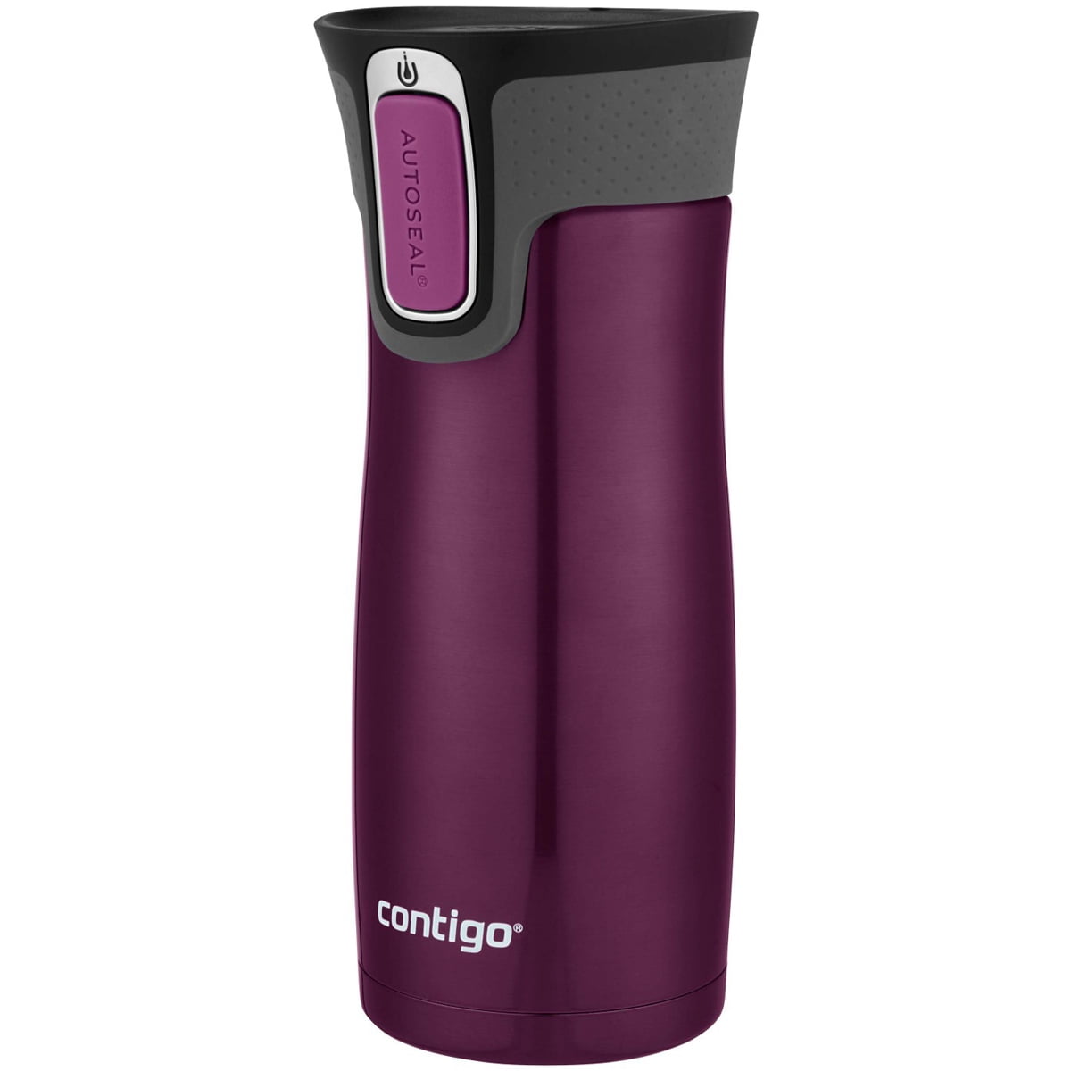 Contigo AUTOSEAL West Loop 2.0 Travel Mug, 16 oz., Stainless Steel with Black Button M98Z