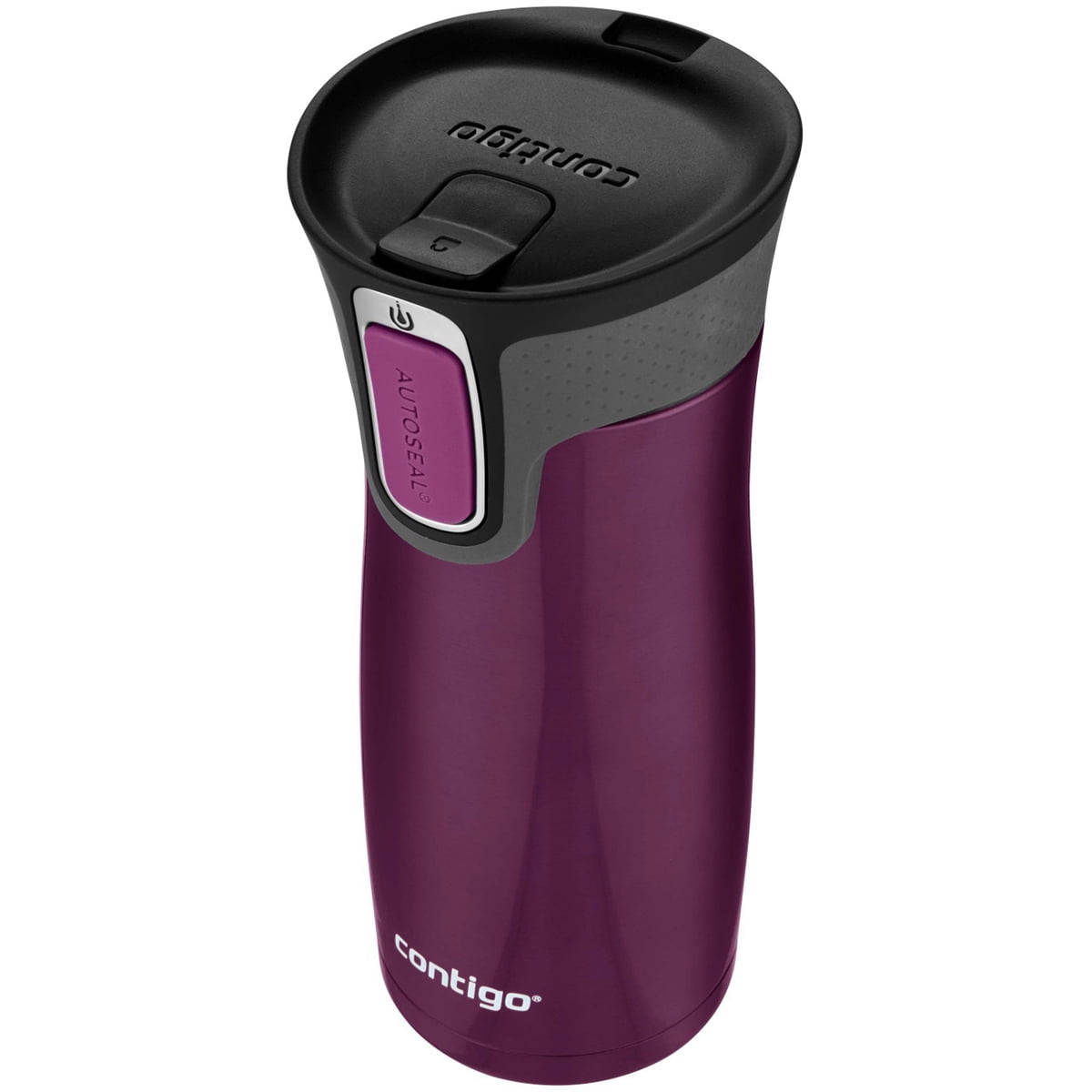 Contigo AUTOSEAL West Loop 2.0 Travel Mug, 16 oz., Stainless Steel with Black Button M98Z