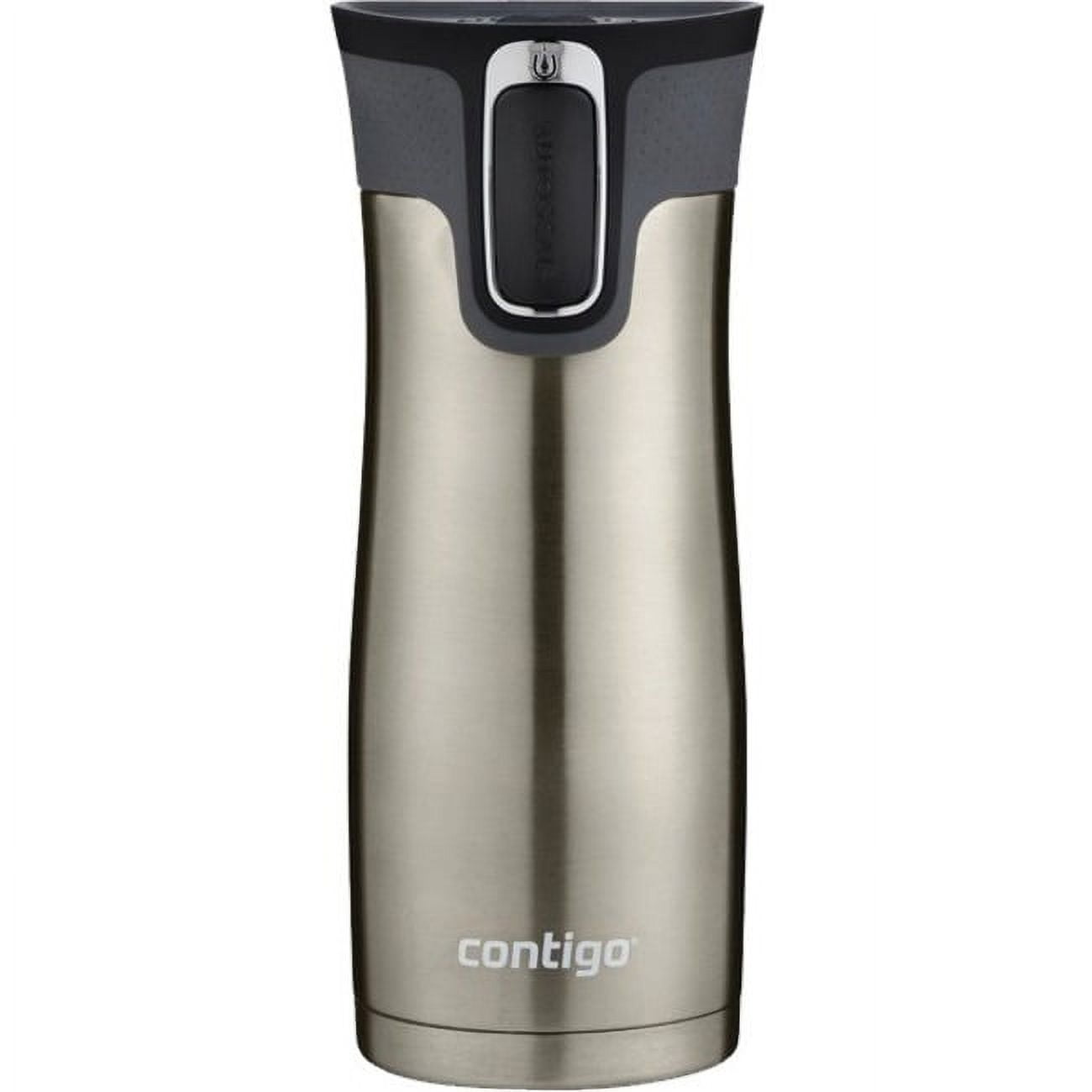 Contigo AUTOSEAL West Loop 2.0 Travel Mug, 16 oz., Stainless Steel with Black Button M98Z