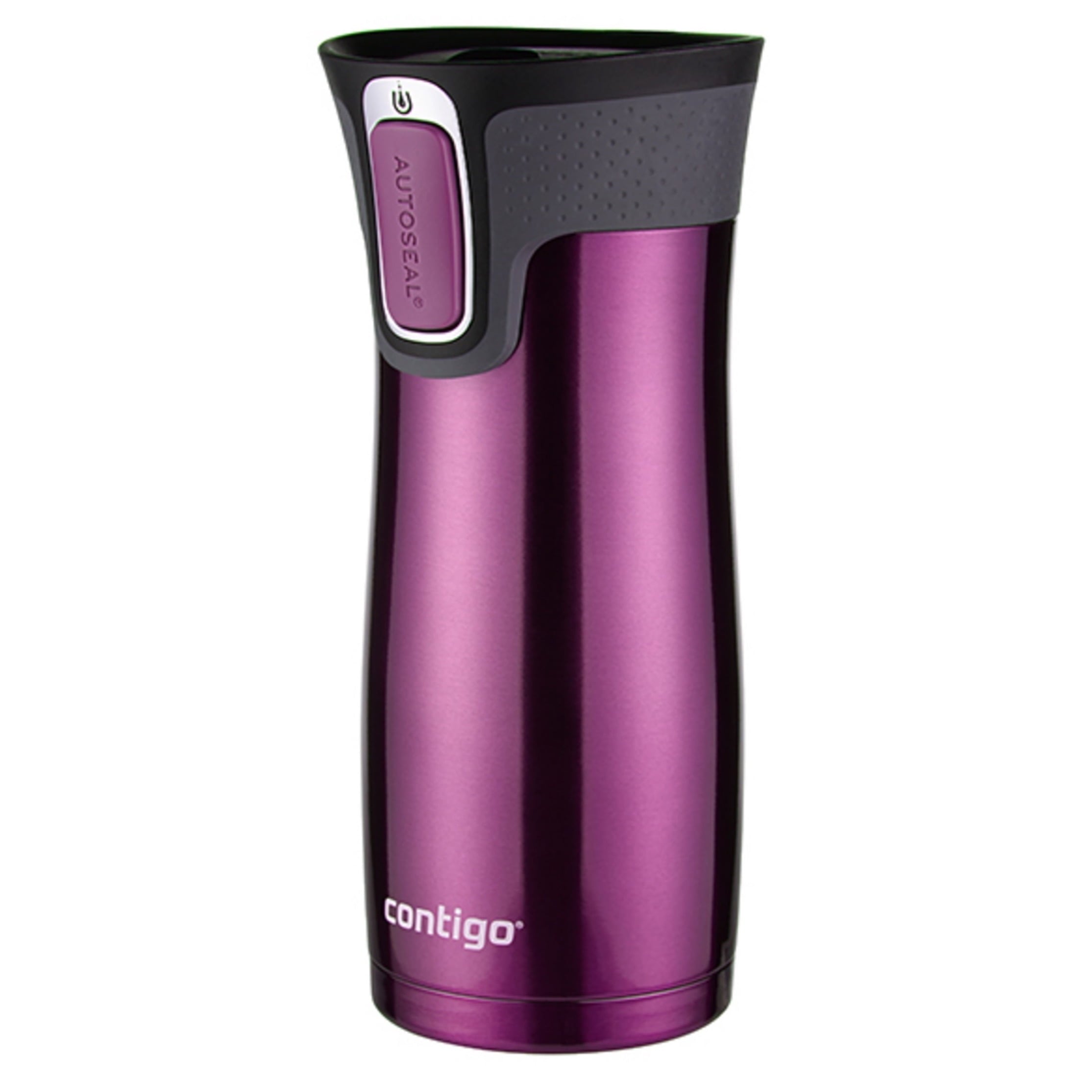 Contigo AUTOSEAL West Loop 2.0 Travel Mug, 16 oz., Stainless Steel with Black Button M98Z