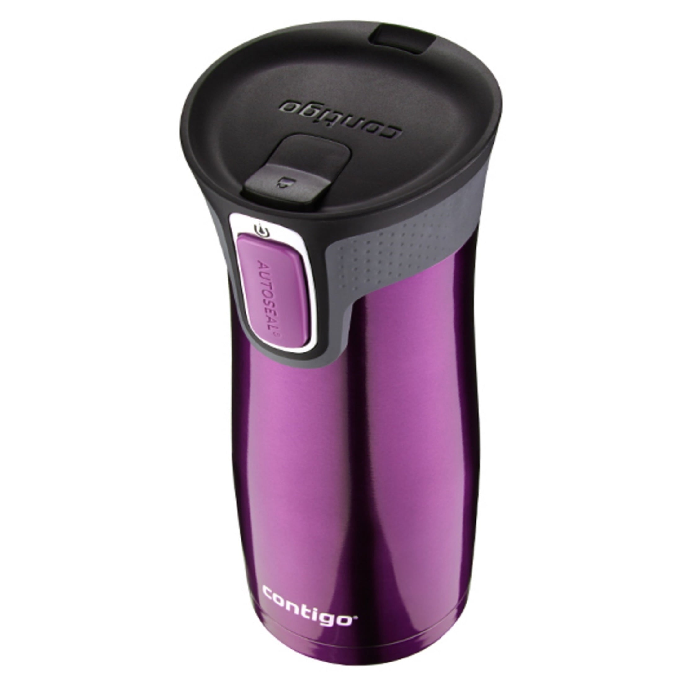 Contigo AUTOSEAL West Loop 2.0 Travel Mug, 16 oz., Stainless Steel with Black Button M98Z