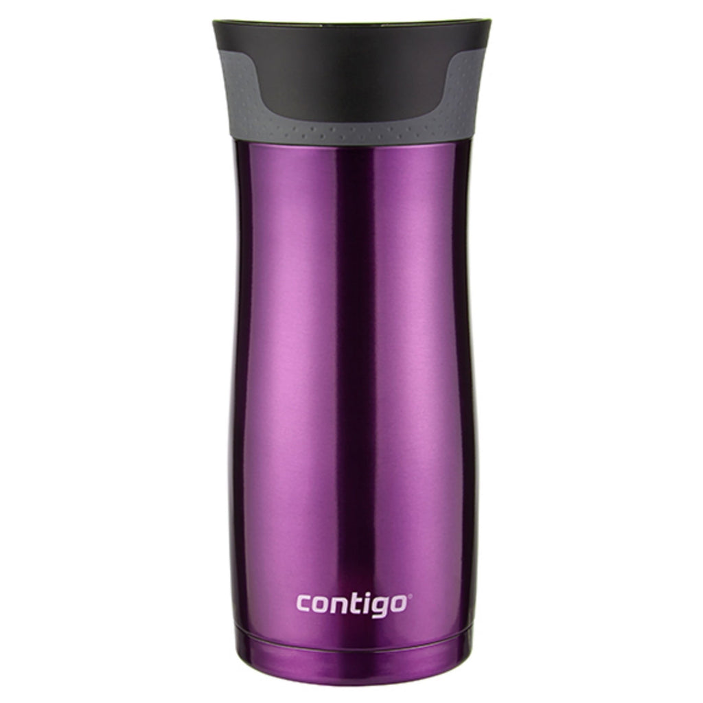 Contigo AUTOSEAL West Loop 2.0 Travel Mug, 16 oz., Stainless Steel with Black Button M98Z