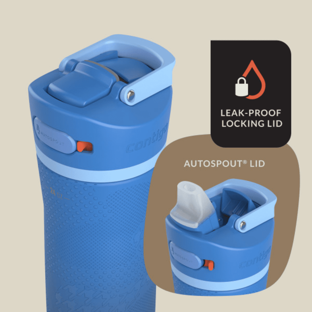 Contigo x Ally Love Ashland Chill 2.0 Stainless Steel Water Bottle with Autospout Lid, 24 oz, Oatmilk M92W