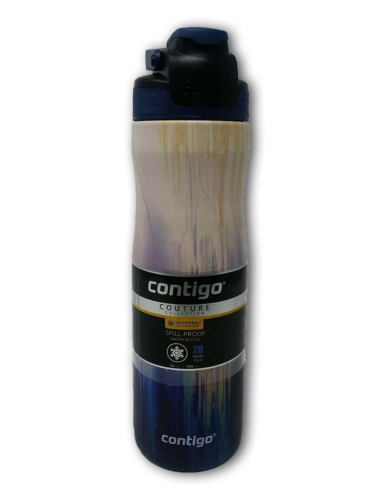 Contigo Couture Collection Spill-Proof Water Bottle with Autoseal Technology, 28 Hours Cold, 24 Ounces M72E