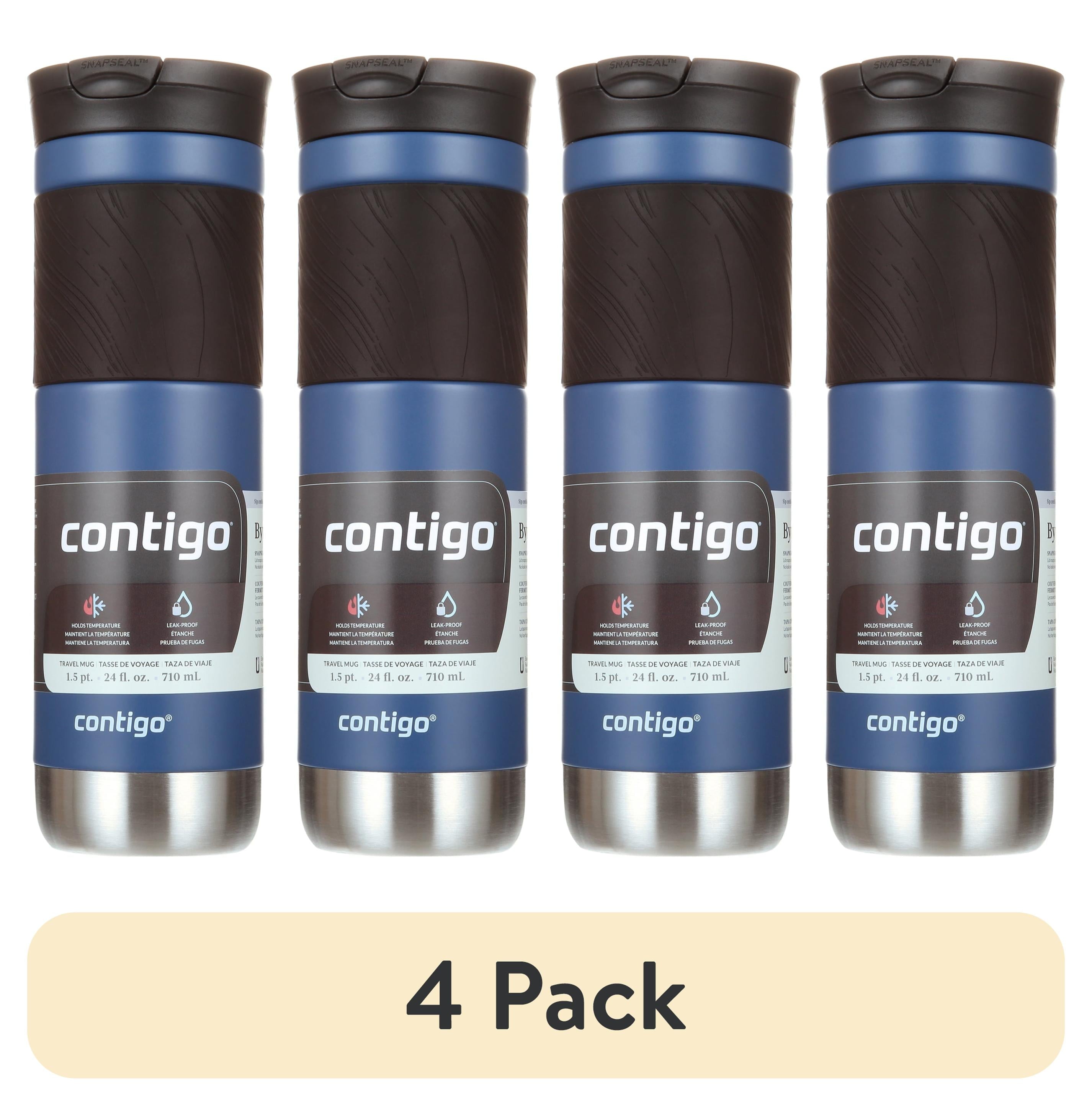 Contigo Byron 2.0 Stainless Steel Travel Mug with SNAPSEAL Lid and Grip in Black, 24 fl oz. M02M