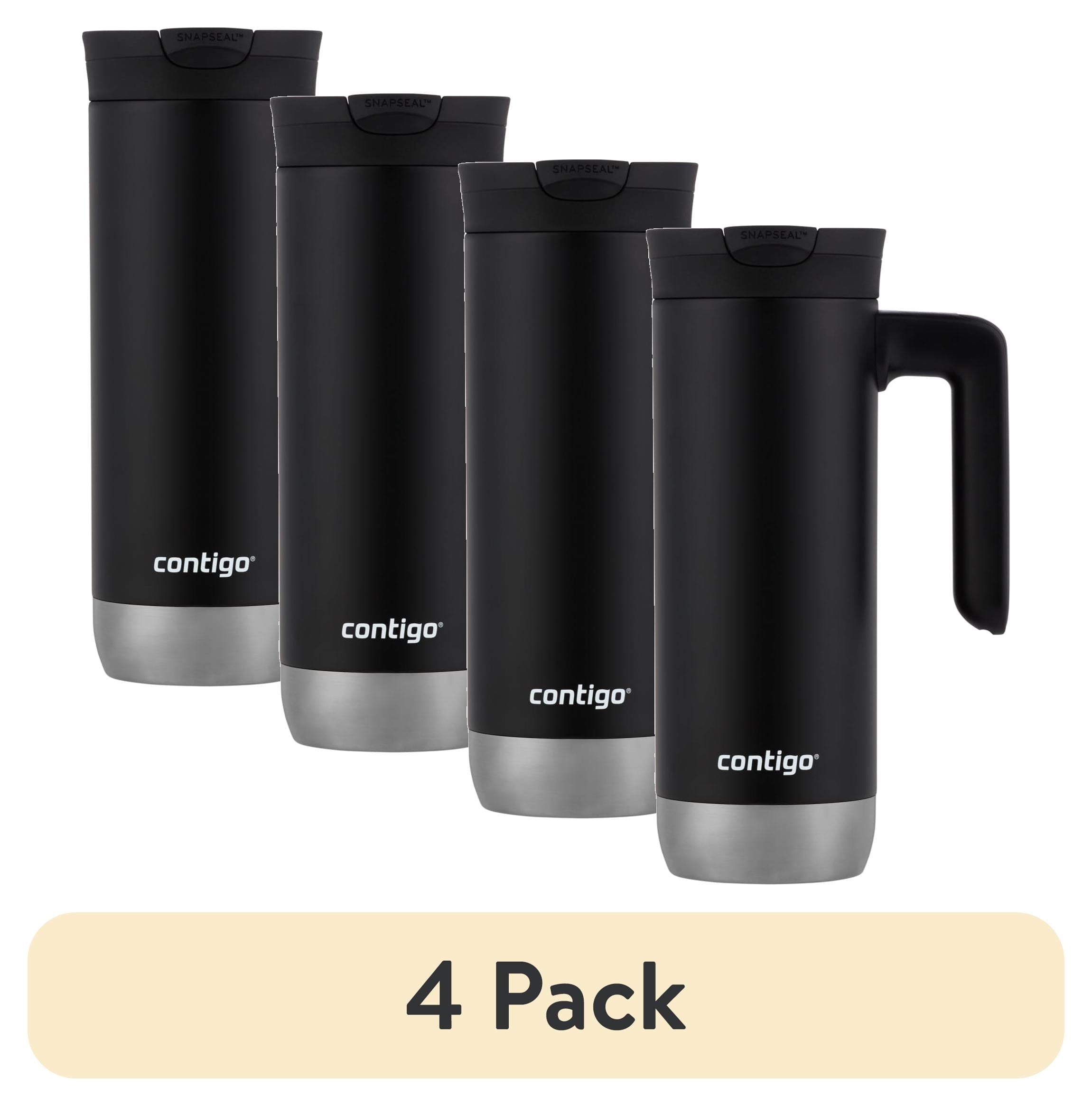 Contigo Huron 2.0 Stainless Steel Travel Mug with SNAPSEAL Lid and Handle in Black, 20 fl oz. M05E