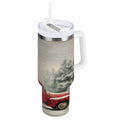 40 oz Insulated Stainless Steel Tumbler Double Wall Stainless Steel Tumbler with 2-Way Drinking Vintage Red Truck M631G