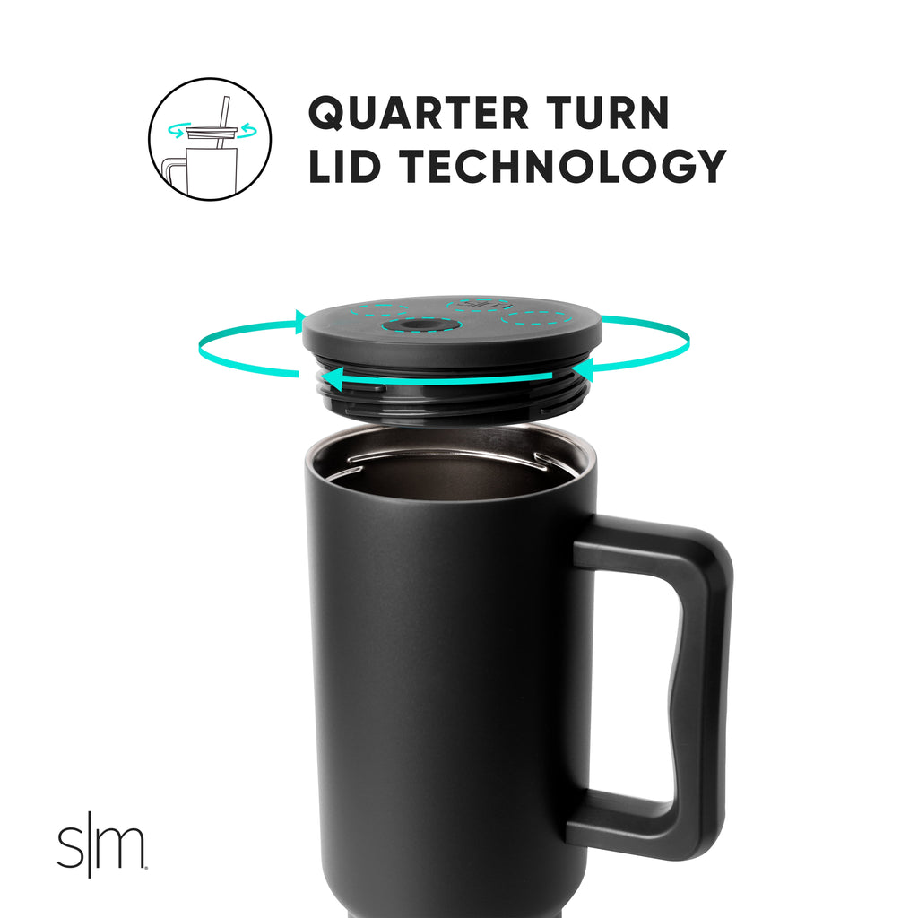 Simple Modern 40 fl oz Insulated Stainless Steel Trek Tumbler with Straw Lid | Blush M392N