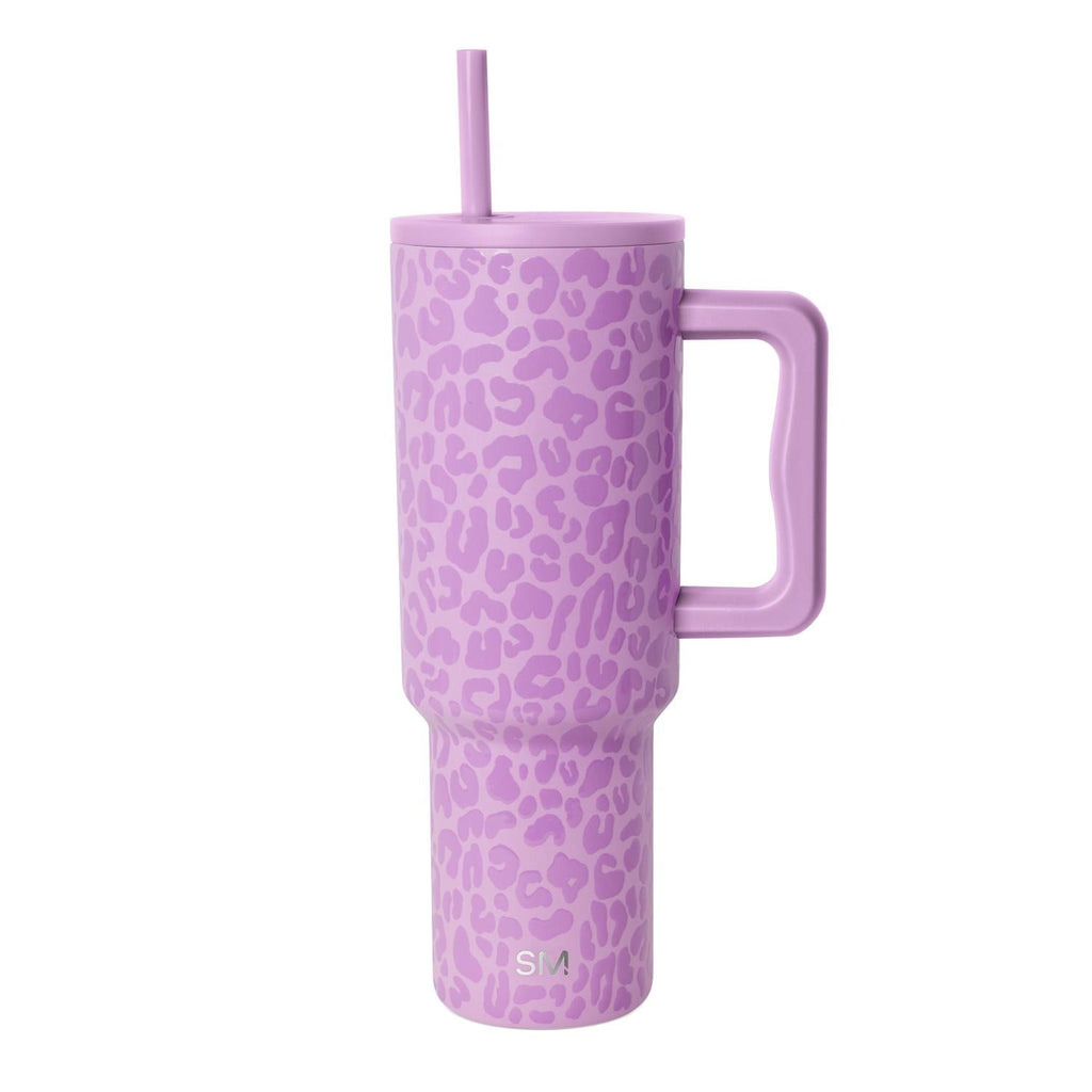 Simple Modern 40 fl oz Insulated Stainless Steel Trek Tumbler with Straw Lid | Blush M392N
