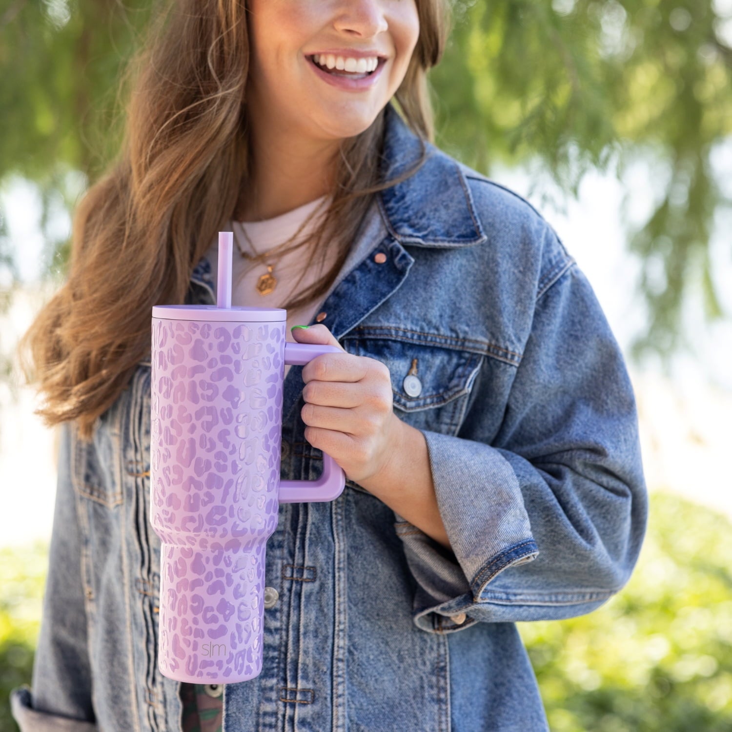 Simple Modern 40 fl oz Insulated Stainless Steel Trek Tumbler with Straw Lid | Blush M392N