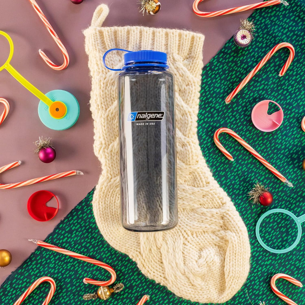 Nalgene Sustain Tritan BPA-Free Water Made with Material Derived from 50% Plastic Waste (using ISCC certified mass balance), 48 OZ, Wide Mouth, Cerulean M149D