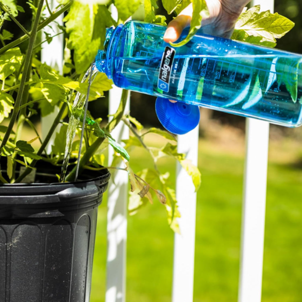 Nalgene Sustain Tritan BPA-Free Water Made with Material Derived from 50% Plastic Waste (using ISCC certified mass balance), 48 OZ, Wide Mouth, Cerulean M149D