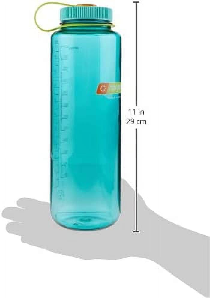 Nalgene Sustain Tritan BPA-Free Water Made with Material Derived from 50% Plastic Waste (using ISCC certified mass balance), 48 OZ, Wide Mouth, Cerulean M149D