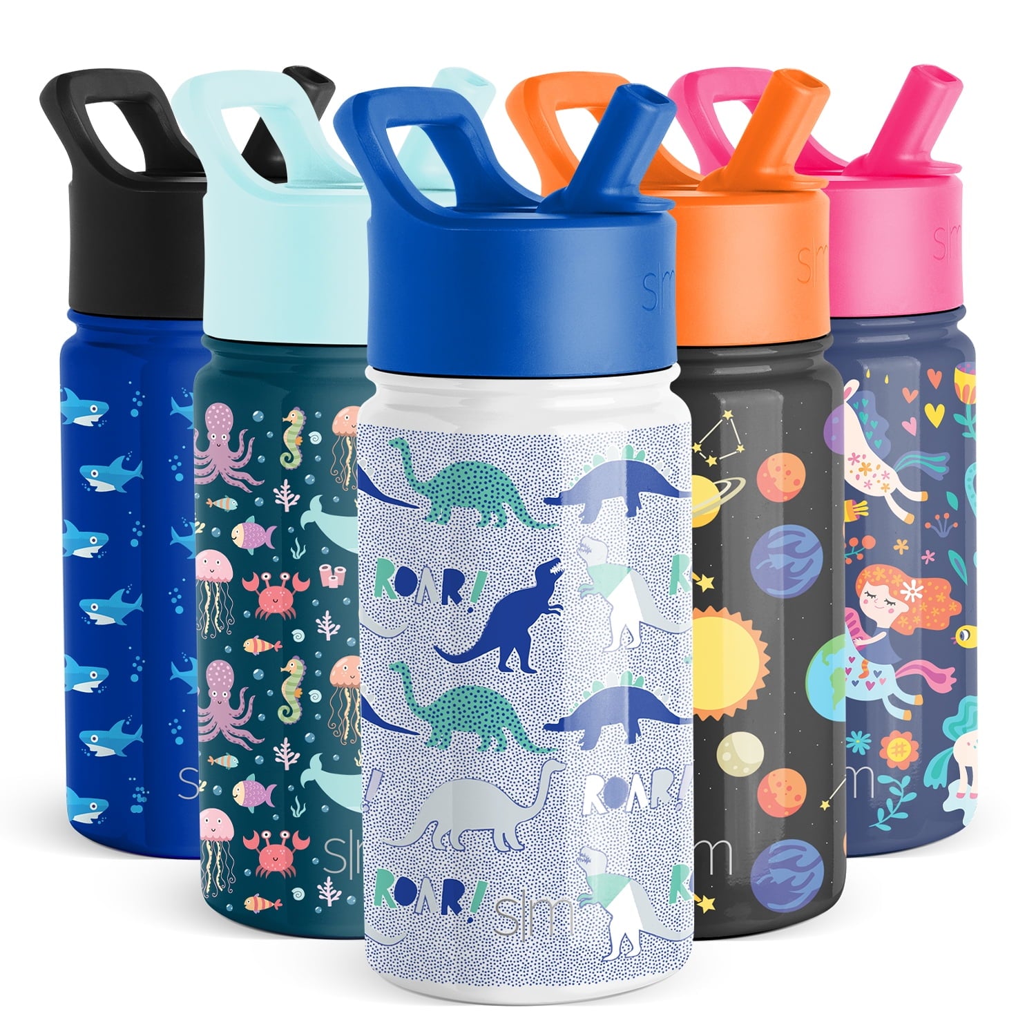 Simple Modern Summit Water Bottle Straw Lid Vacuum Insulated Stainless Steel Bottle | 14 fl oz M431L