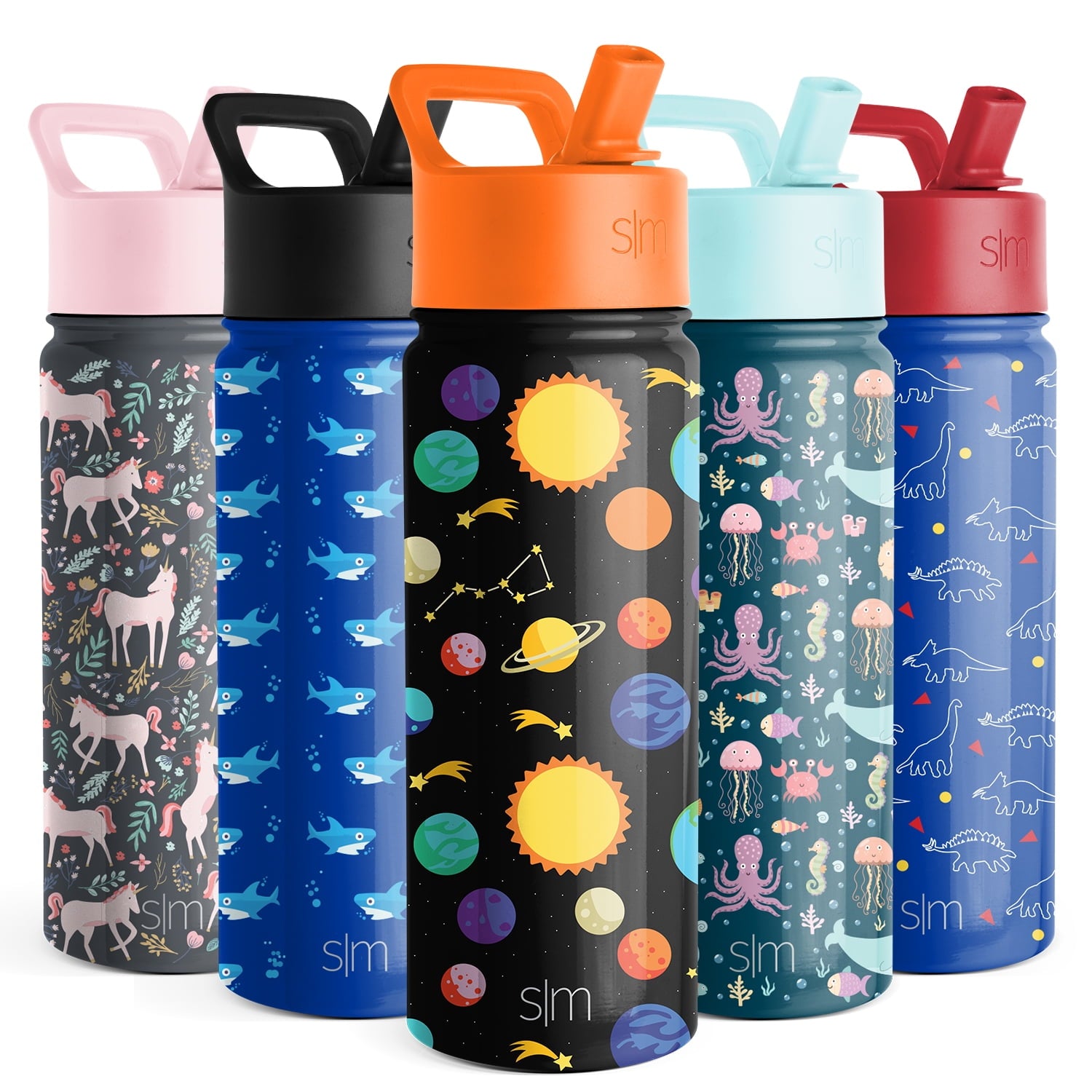 Simple Modern Summit Water Bottle Straw Lid Vacuum Insulated Stainless Steel Bottle | 14 fl oz M431L