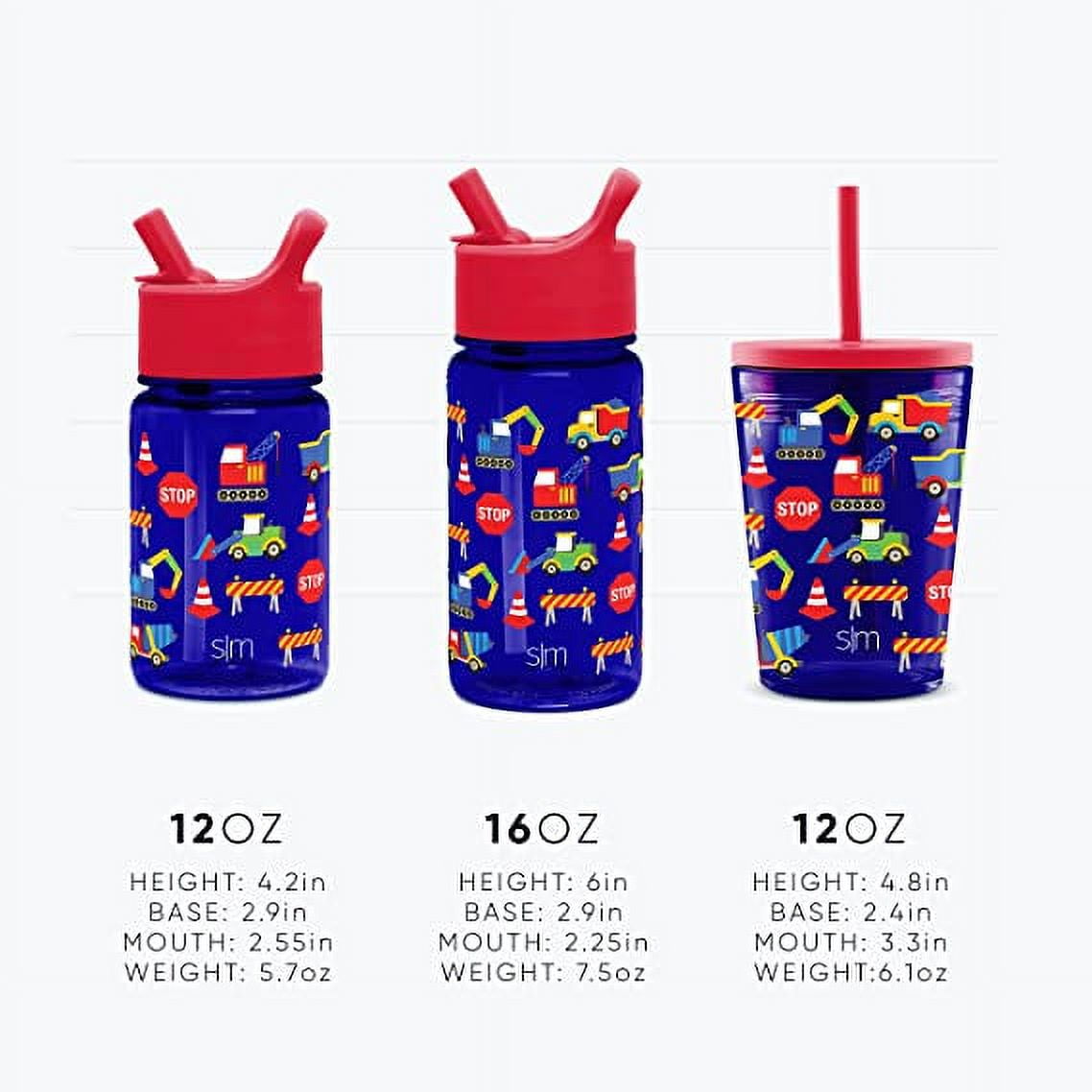 Simple Modern Summit Water Bottle Straw Lid Vacuum Insulated Stainless Steel Bottle | 14 fl oz M431L