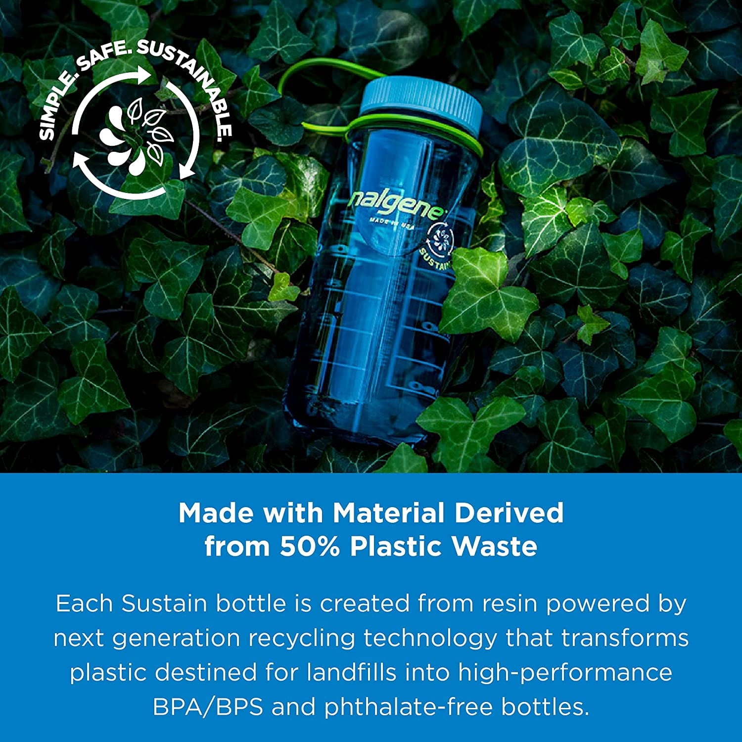 Nalgene 16oz Wide Mouth Sustain Bottle M139T