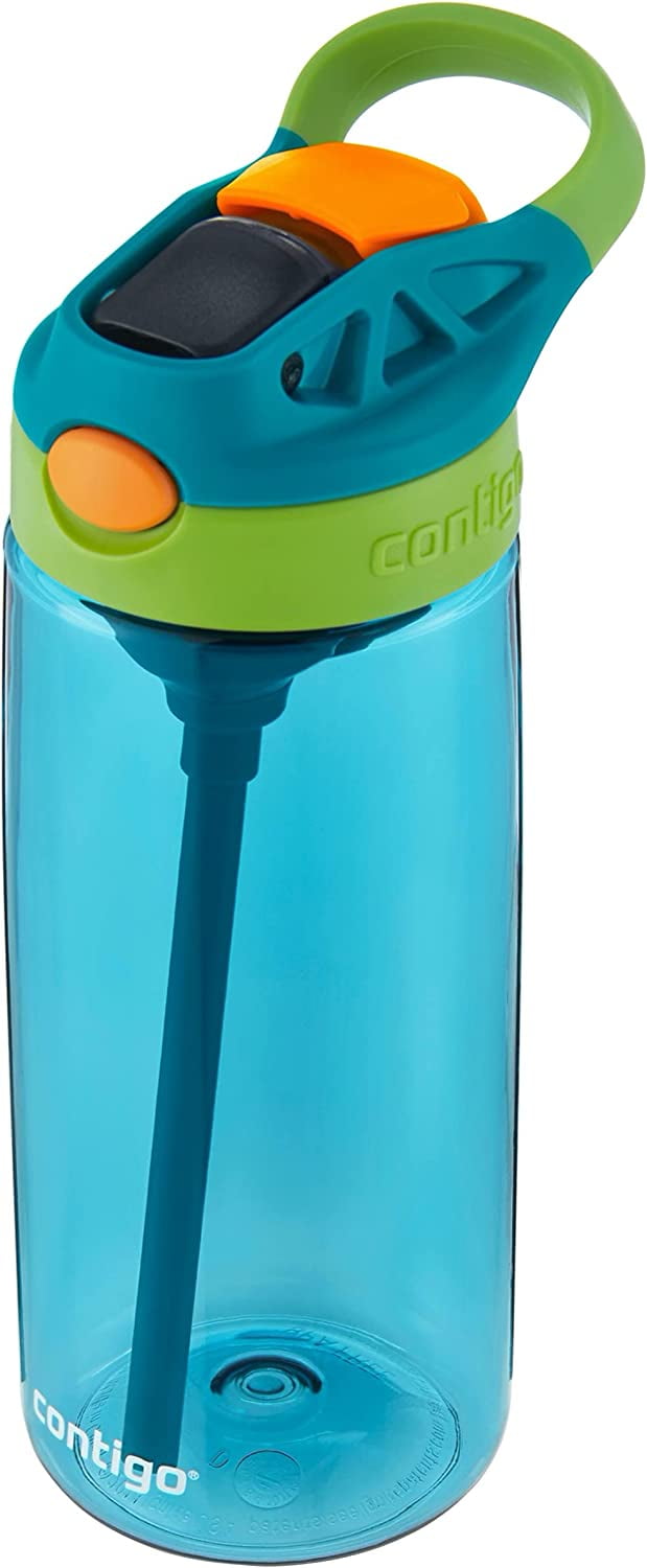 Contigo Kid's 20 oz. AutoSpout Straw Water Bottle - Juniper/Limelight M32J