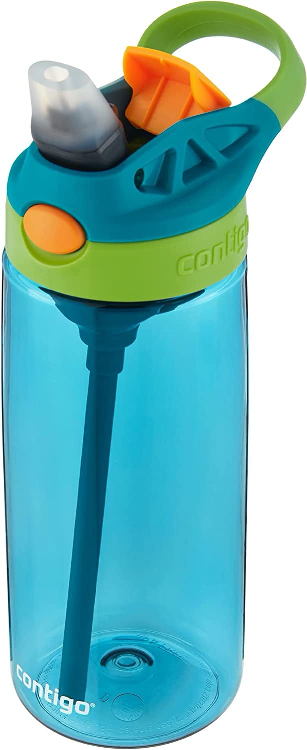 Contigo Kid's 20 oz. AutoSpout Straw Water Bottle - Juniper/Limelight M32J