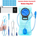 TAGVO Hydration Bladder 2 Liter BPA Free 70oz + Cleaning Brushes Kit, Leakproof Water Bladder Travel Reservoir Hydration Bag, Easy Cleaning by 3 Brushes and Air Drying by Collapsible Frame M383M