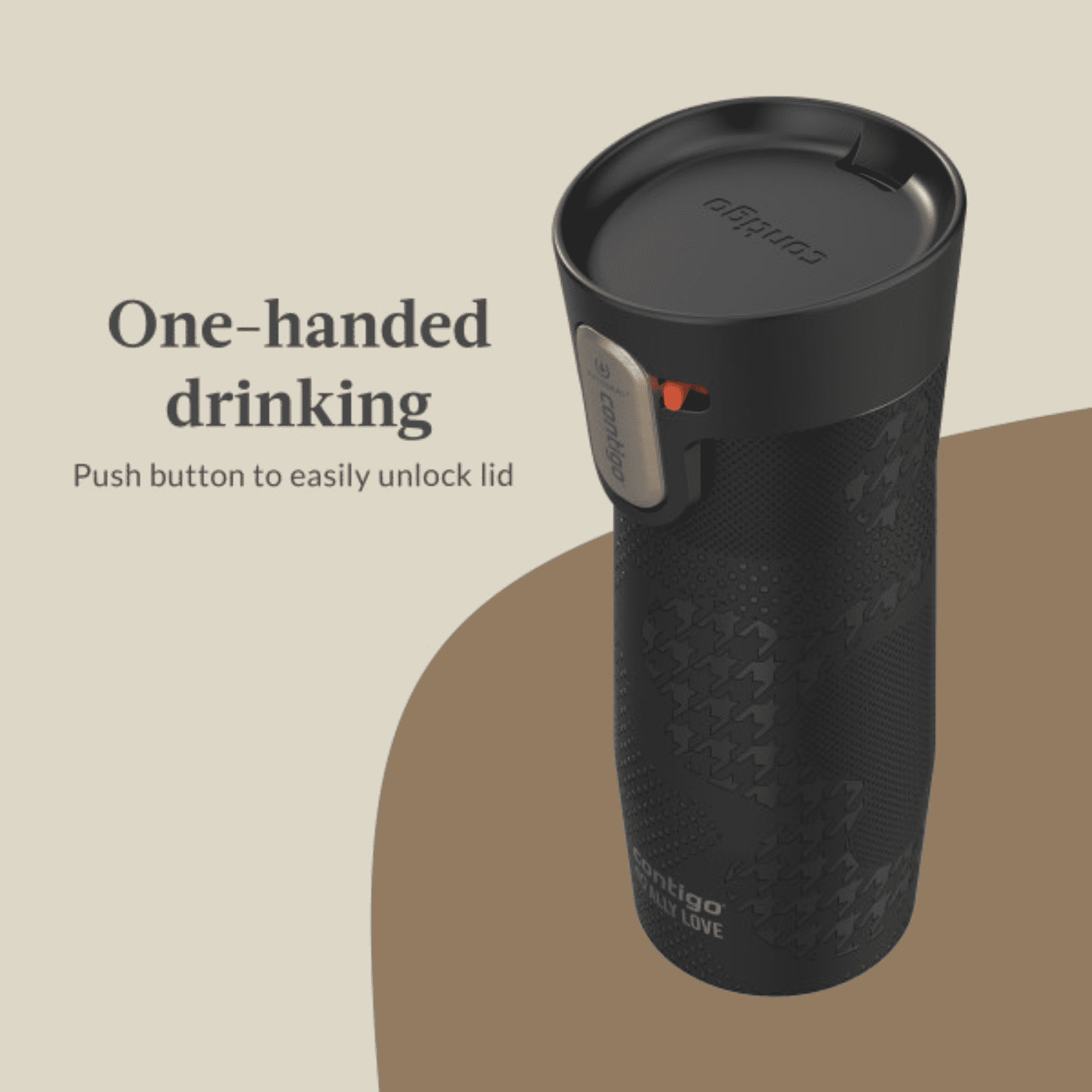 Contigo x Ally Love Autoseal West Loop Vacuum-Insulated Stainless Steel Travel Mug with Easy-Clean Lid, 16 oz, Stellar Jay M28H