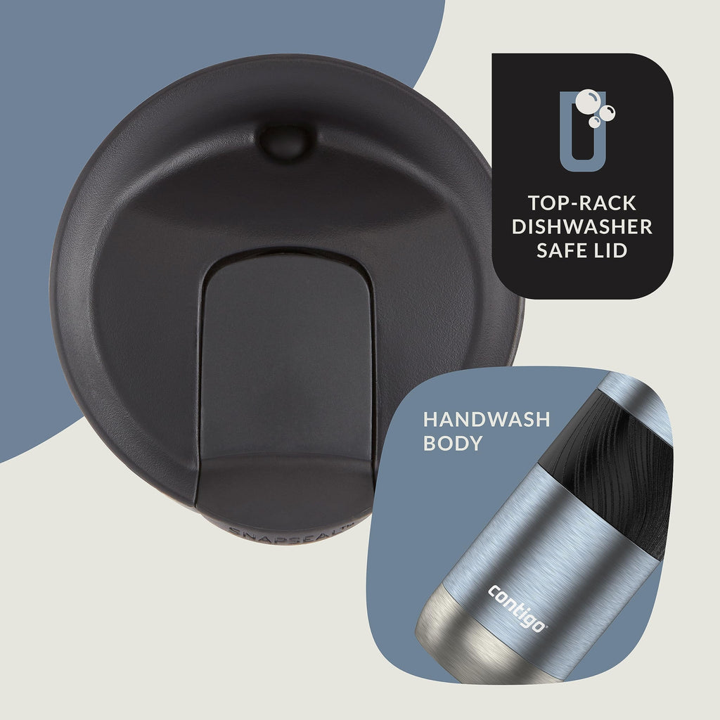 Contigo Byron 2.0 Stainless Steel Travel Mug with SNAPSEAL Lid and Grip, 16oz. M50V