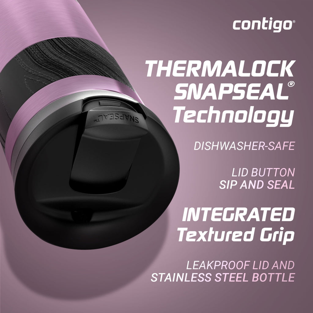 Contigo Byron 2.0 Stainless Steel Travel Mug with SNAPSEAL Lid and Grip, 16oz. M50V